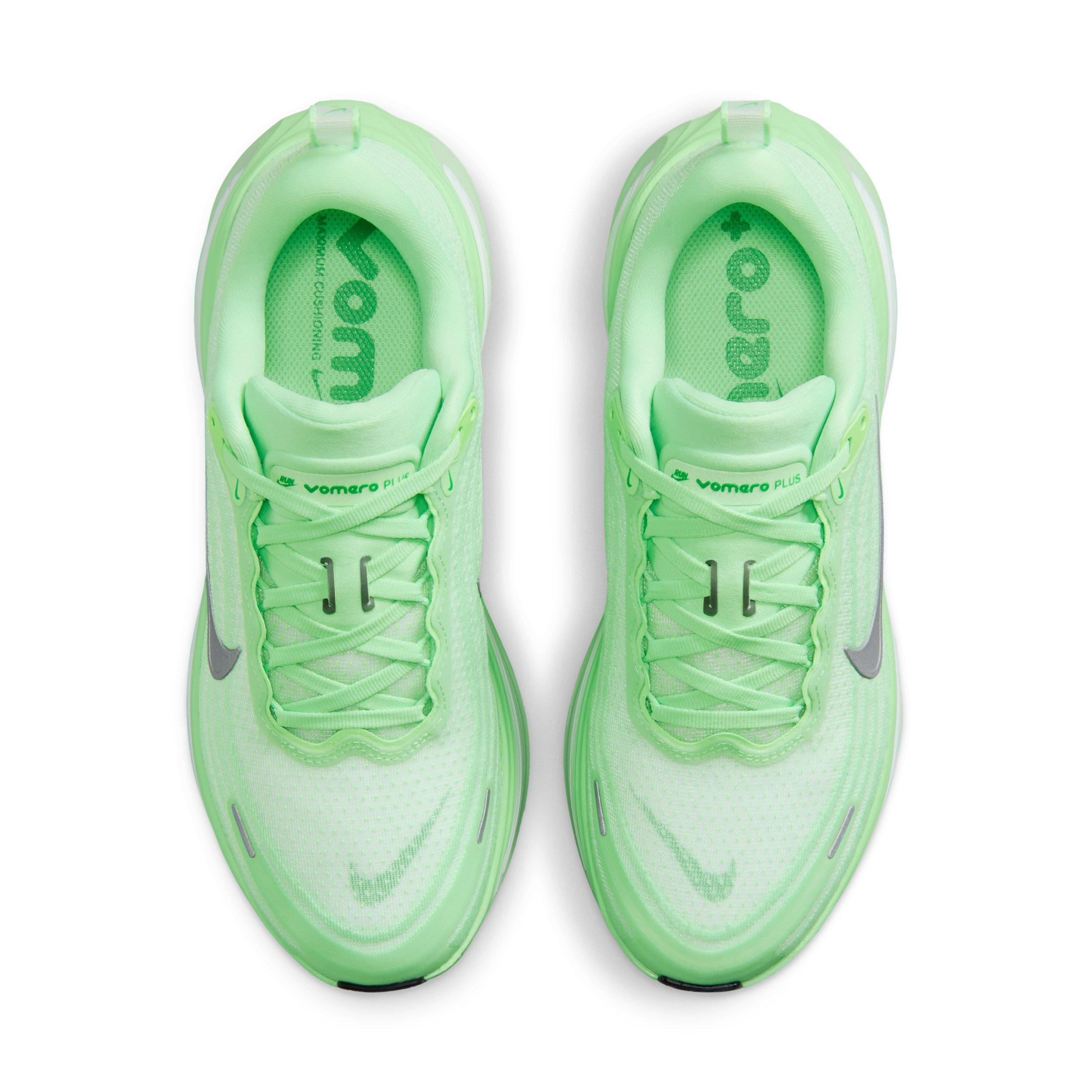 Nike Vomero Plus "White/Illusion Green/Cucumber Calm/Metallic Silver" Women's Running Shoe - WHITE/GREEN/CUCUMBER/SILVER Thumbnail View 4