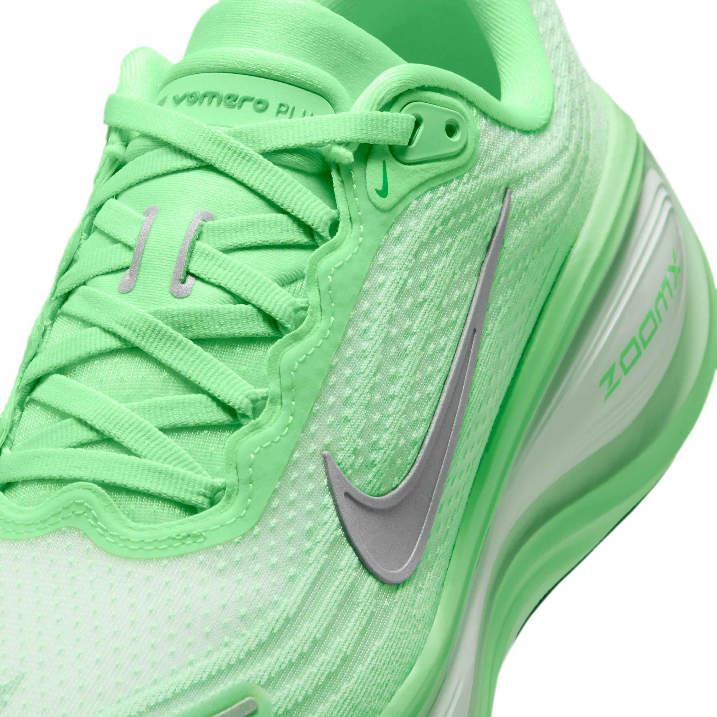 Nike Vomero Plus "White/Illusion Green/Cucumber Calm/Metallic Silver" Women's Running Shoe - WHITE/GREEN/CUCUMBER/SILVER Thumbnail View 7