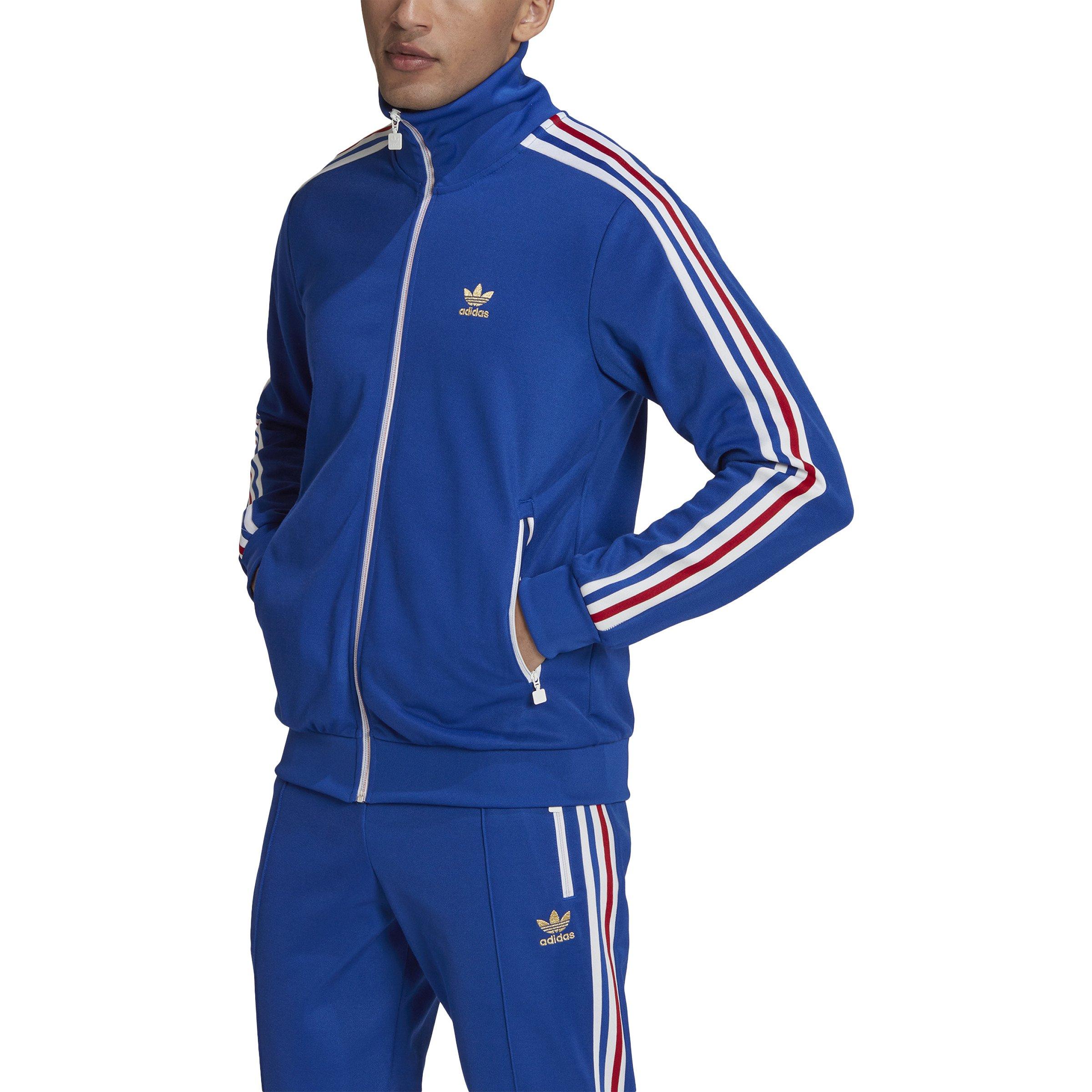 adidas Originals Beckenbauer Track Pants Team Navy Blue/Scarlet/White SM :  Clothing, Shoes & Jewelry 