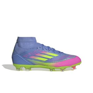 adidas F50 League Mid FG "Blue Fusion/Lucid Lemon/Lucid Pink" Women's Soccer Cleat