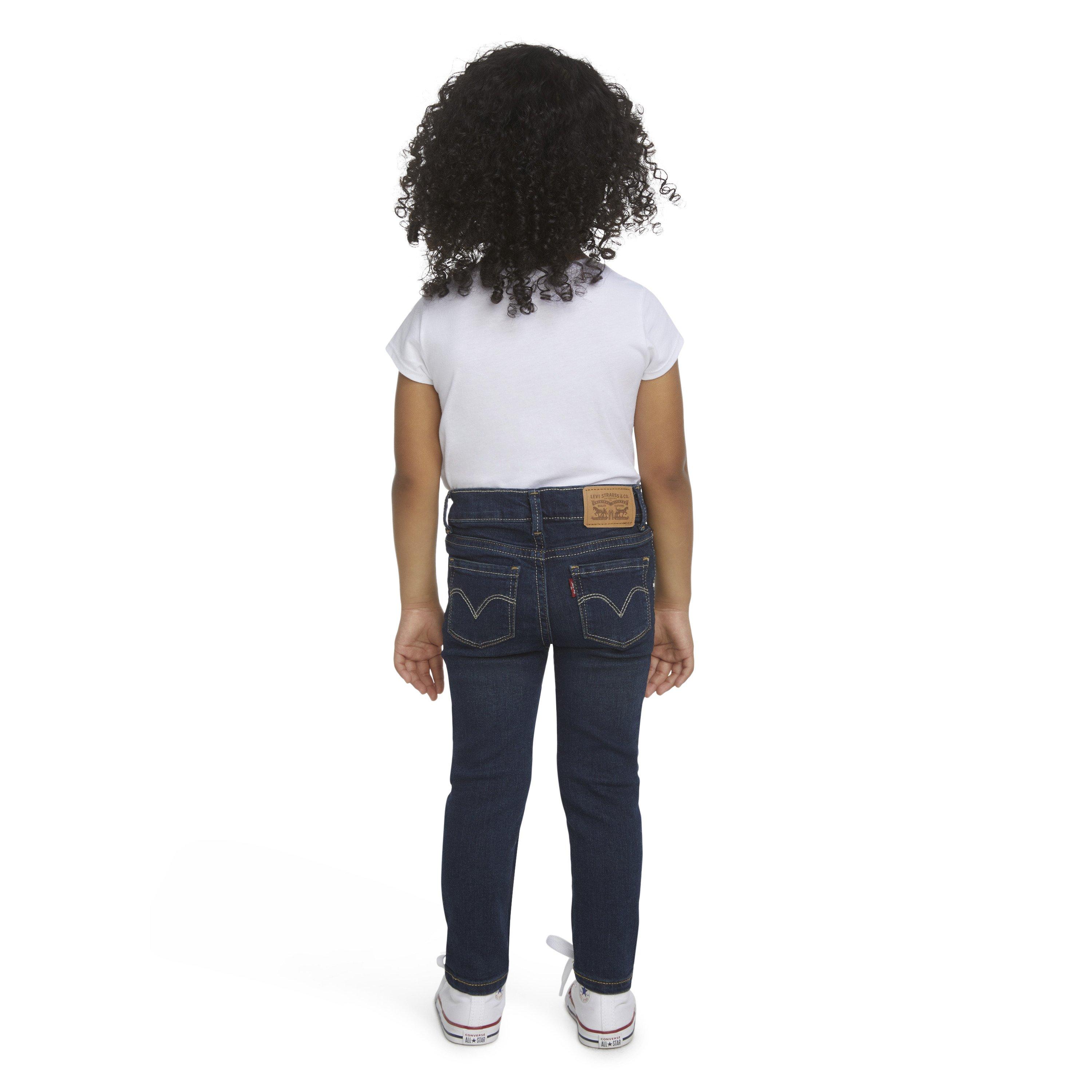 Levi's 710 Super Skinny Fit Slim Toddler Girls' Blue Wash Denim Jeans