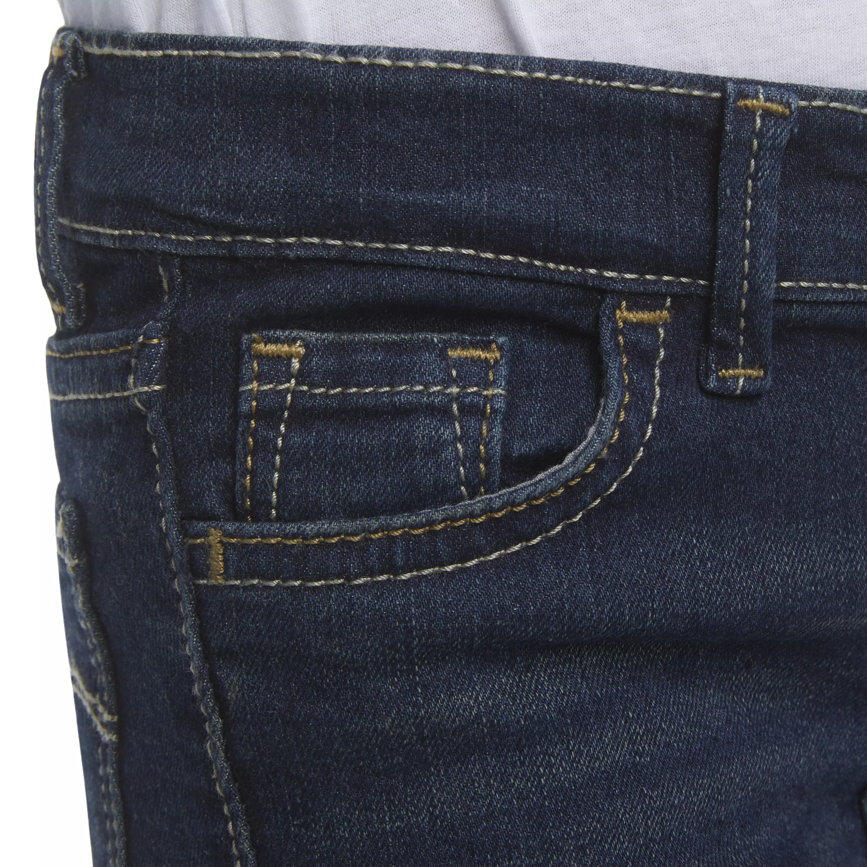 Levi's Toddler Girls' 710 Super Skinny Fit Slim Blue Wash Denim Jeans - BLUE