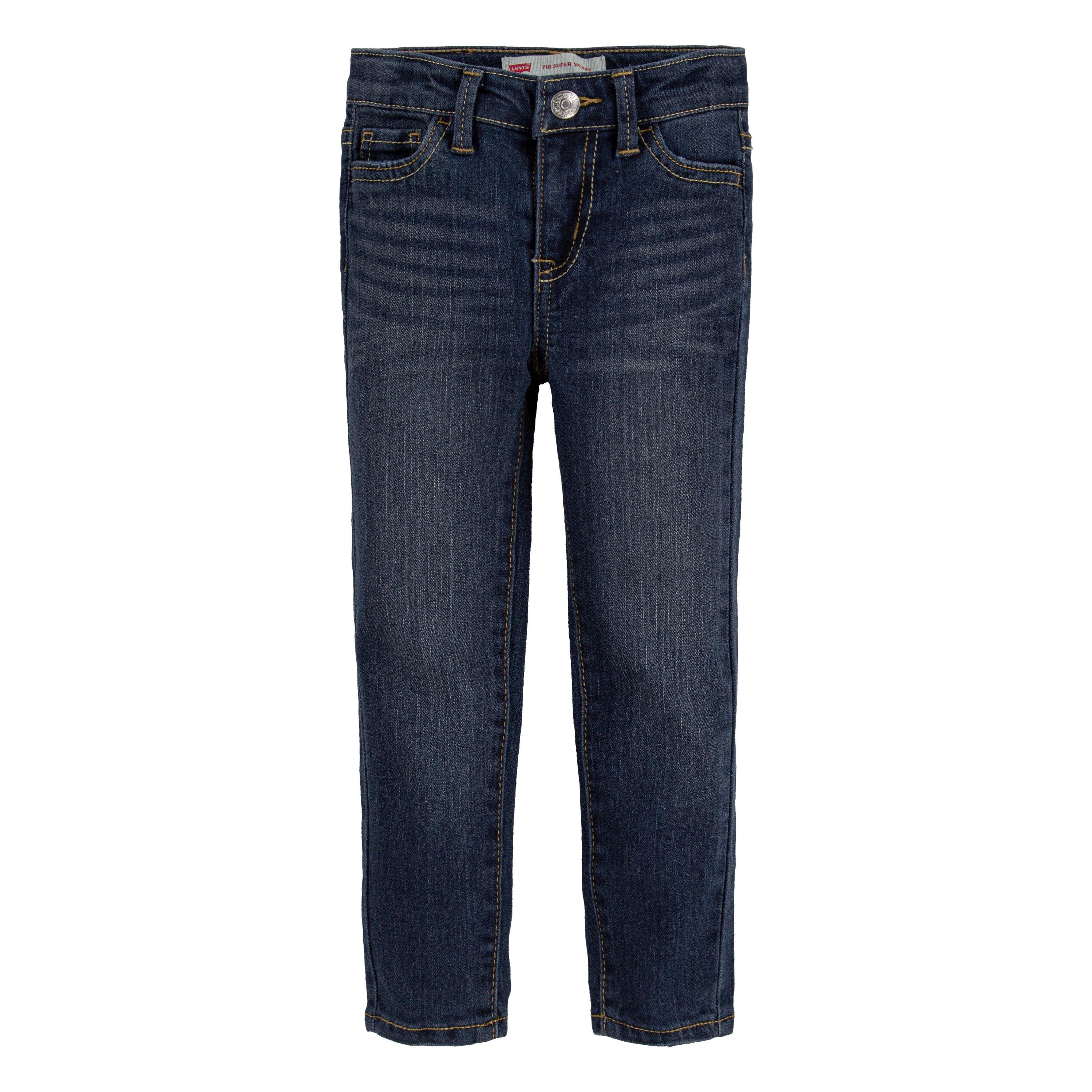 Levi's 710 Super Skinny Fit Slim Toddler Girls' Blue Wash Denim Jeans