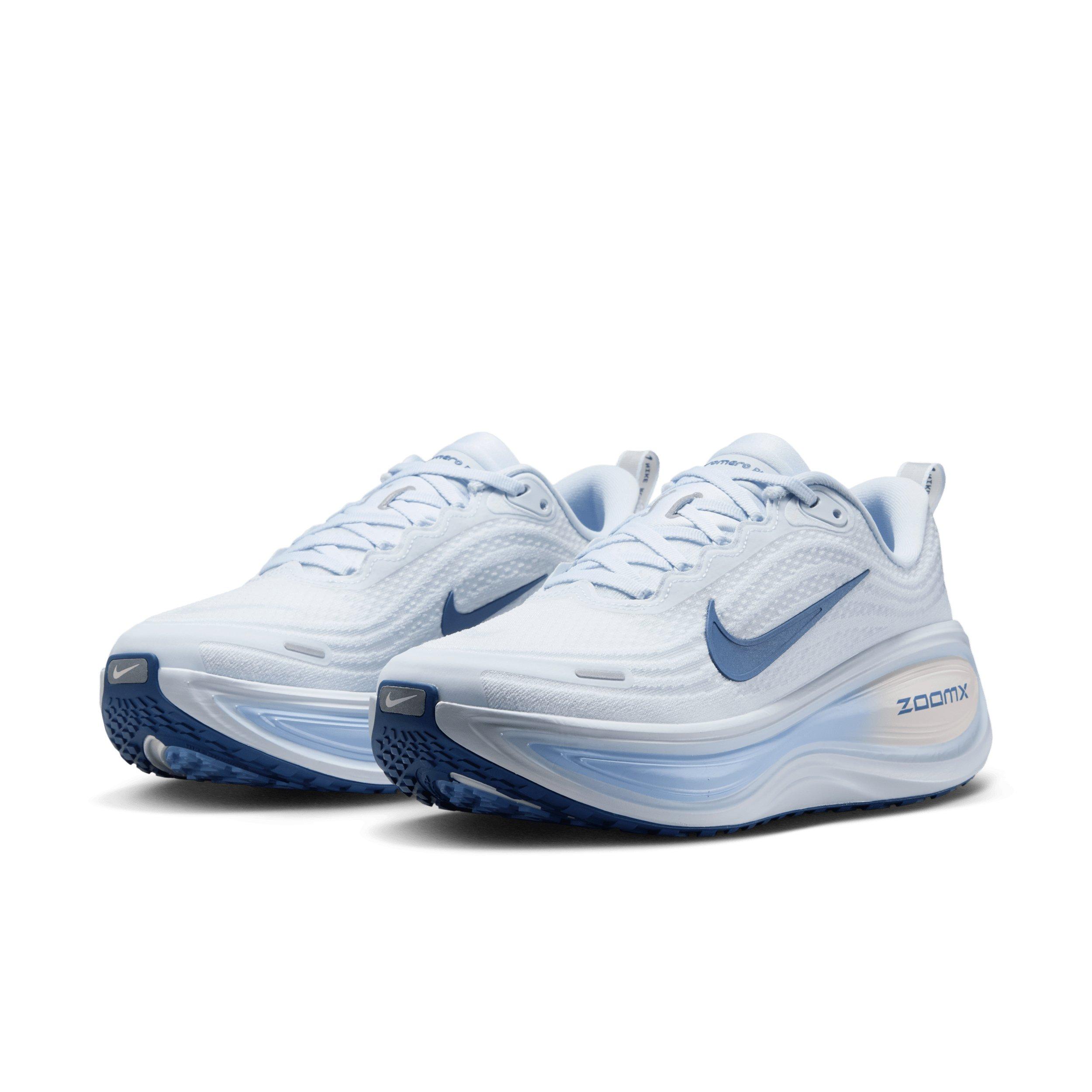 Nike Vomero Plus "White/Aluminum/Football Grey/Mystic Navy" Women's Running Shoe - WHITE/ALUMINA/GREY/NAVY