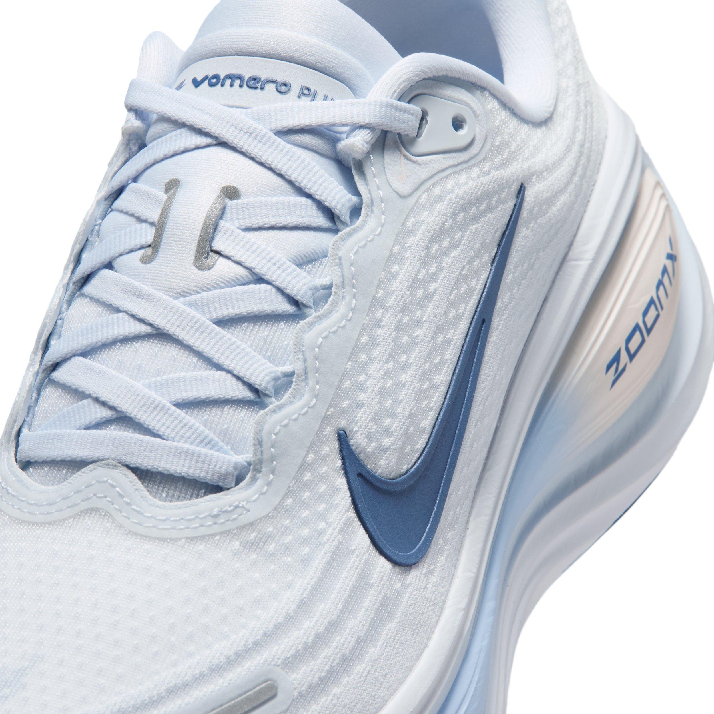 Nike Vomero Plus "White/Aluminum/Football Grey/Mystic Navy" Women's Running Shoe - WHITE/ALUMINA/GREY/NAVY