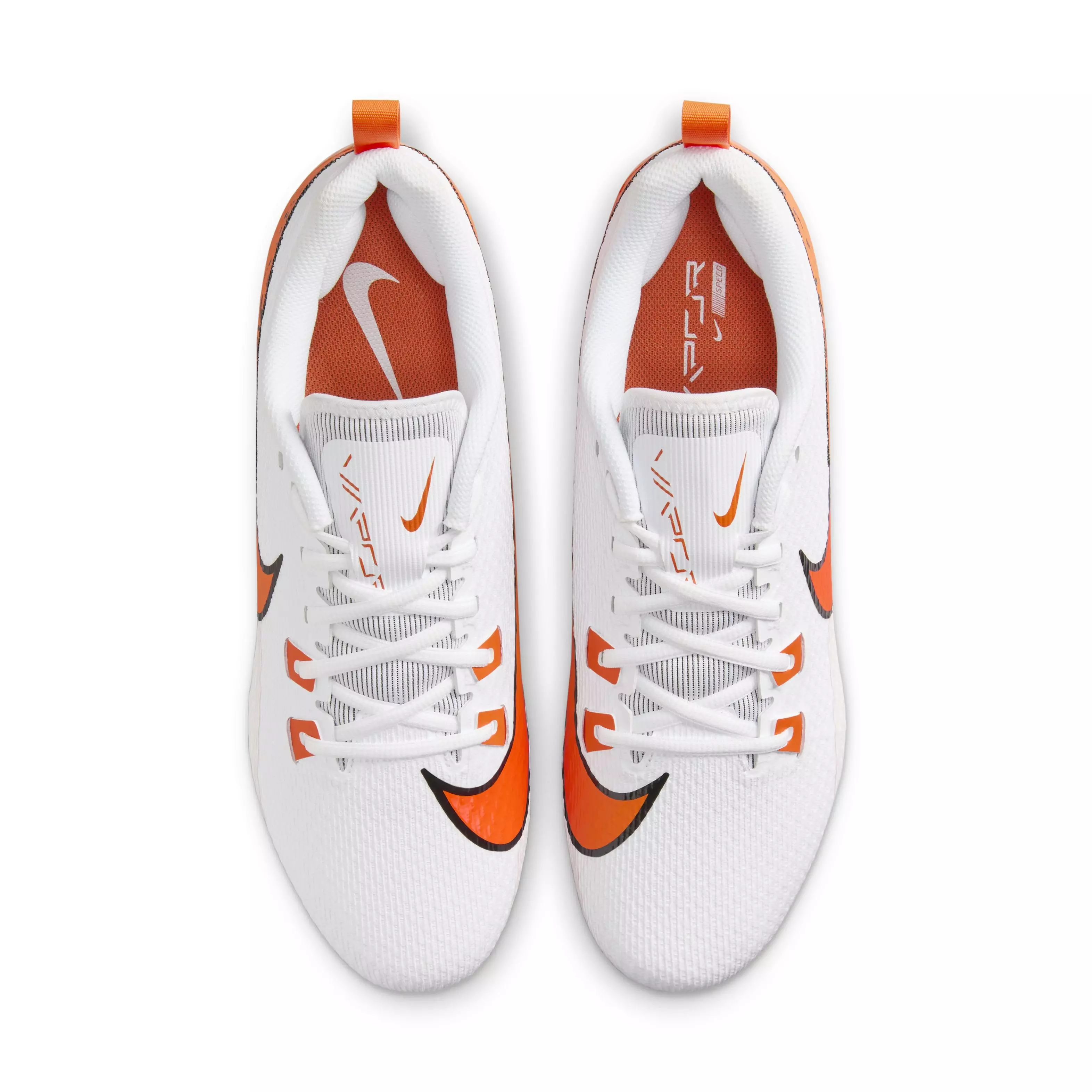 Nike Vapor Edge Speed 360 2 "White/Black/Brilliant Orange" Men's Football Cleat - WHITE/BLACK/ORANGE