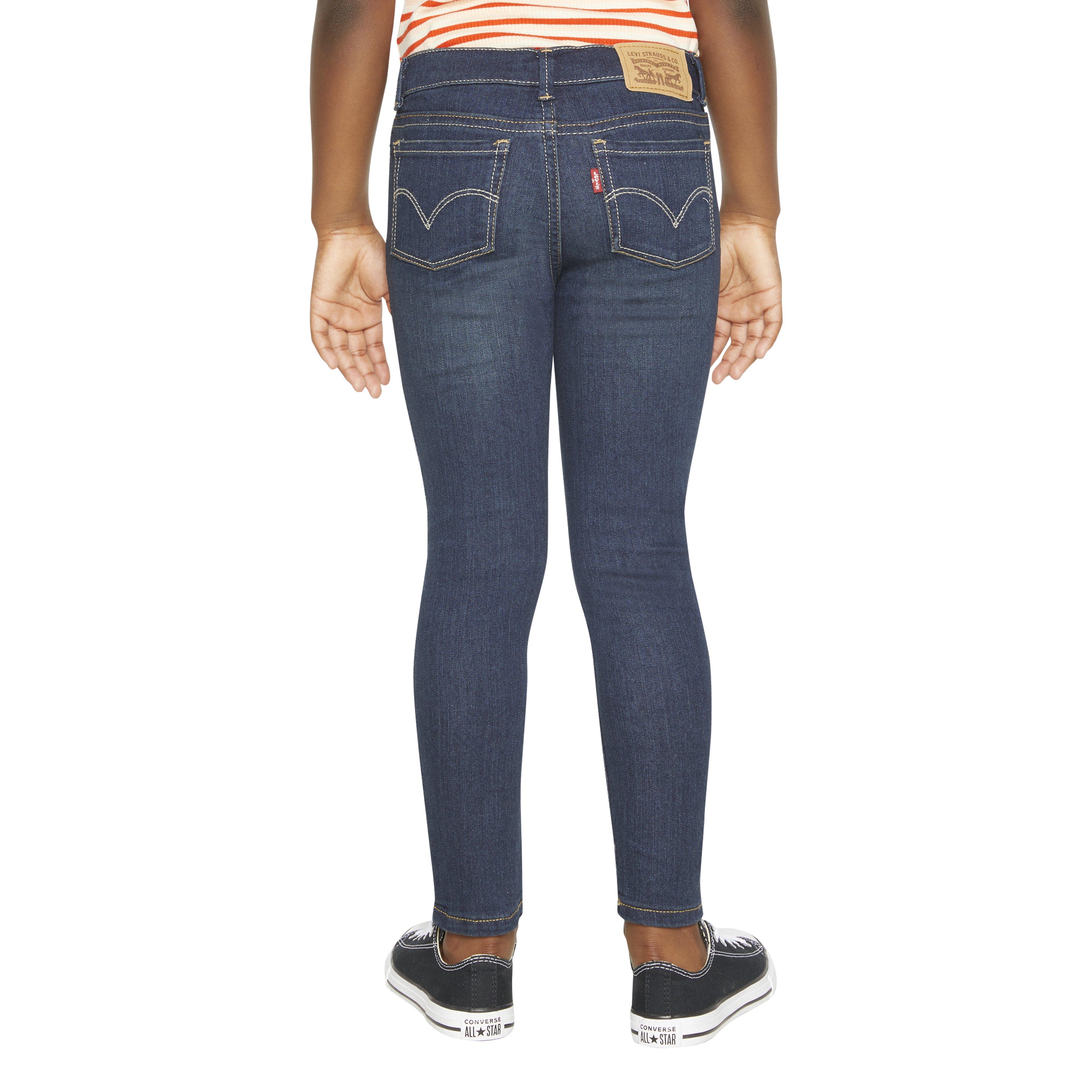 Levi's 710 Super Skinny Fit Slim Little Girls' Blue Wash Denim Jeans