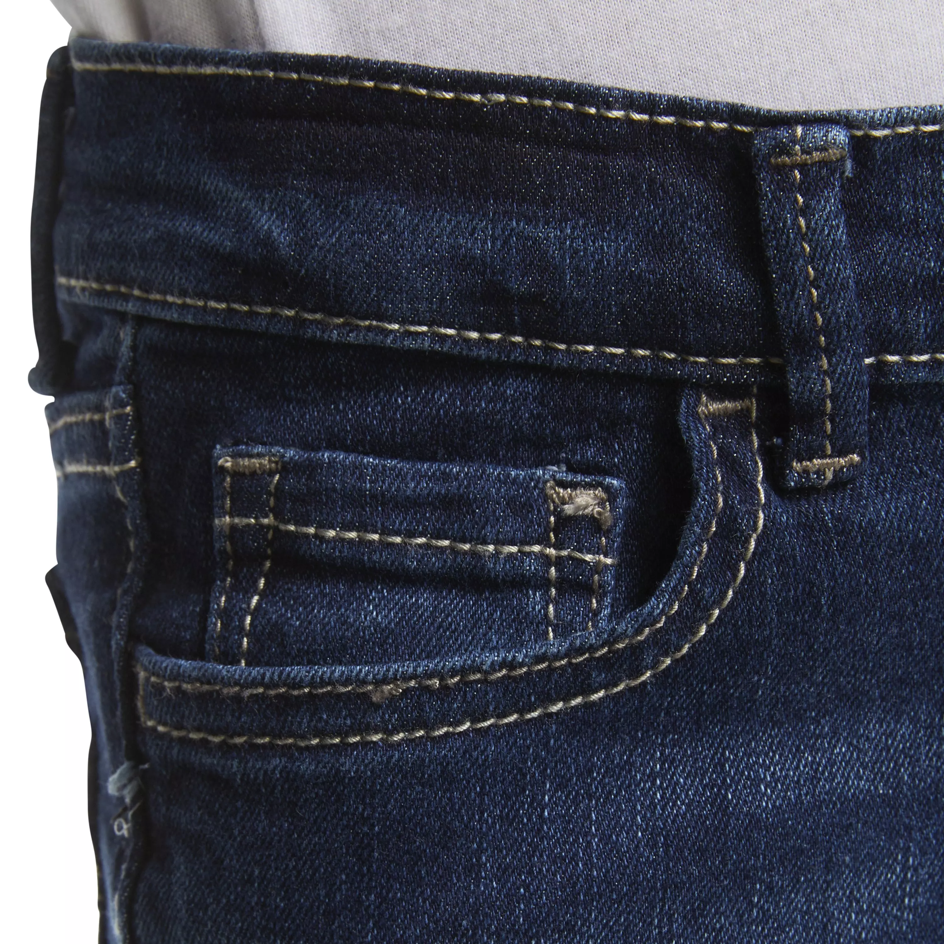 Levi's Little Girls' 710 Super Skinny Fit Slim Navy Wash Denim Jeans - NAVY