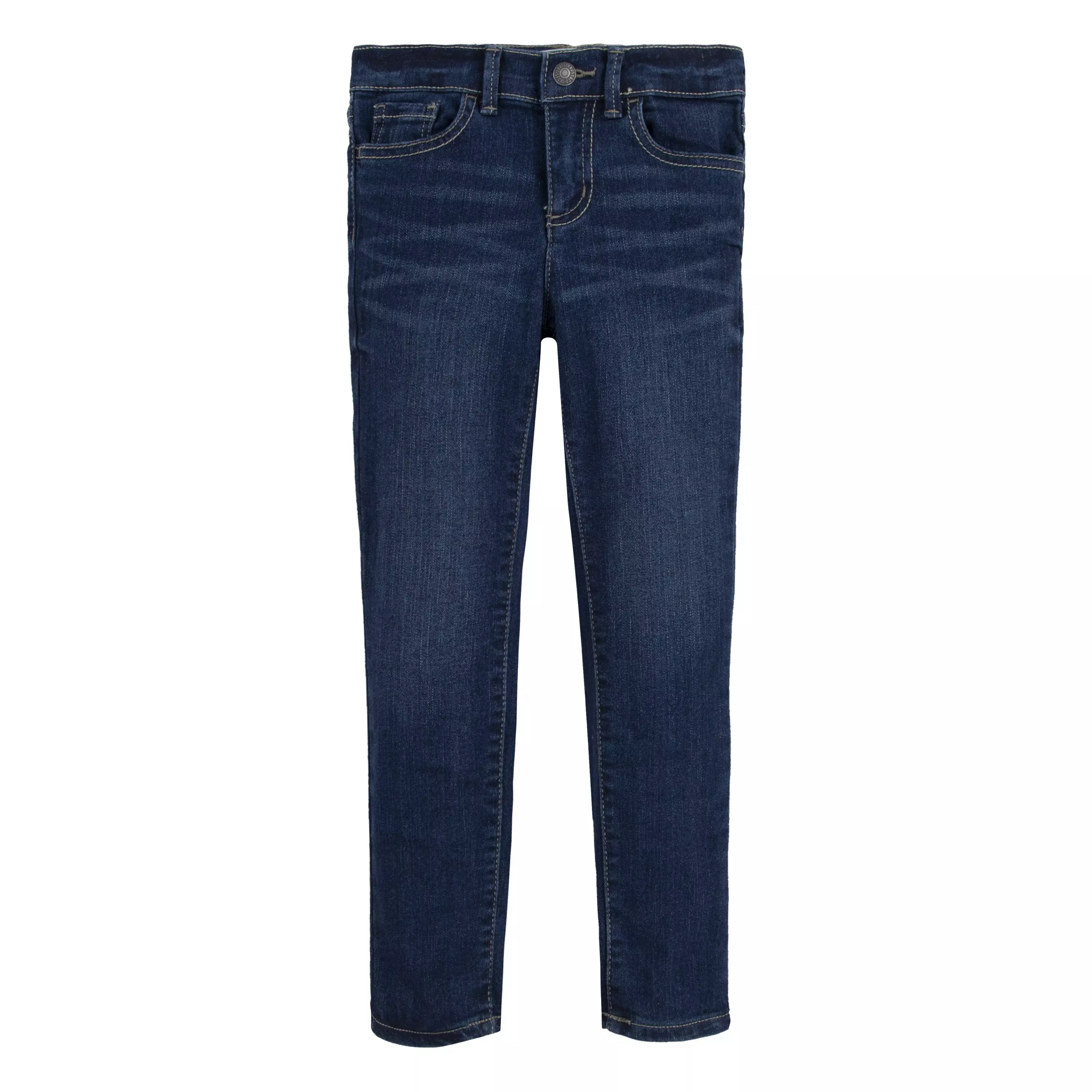 Levi's Little Girls' 710 Super Skinny Fit Slim Navy Wash Denim Jeans - NAVY
