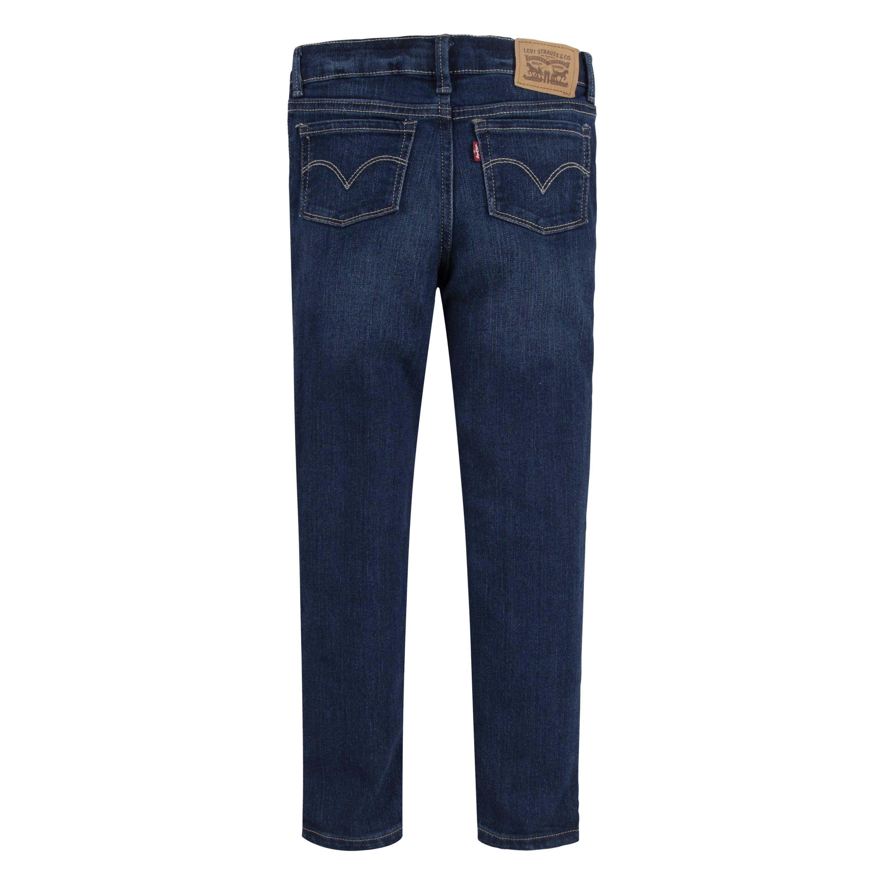Levi's 710 Super Skinny Fit Slim Little Girls' Navy Wash Denim Jeans