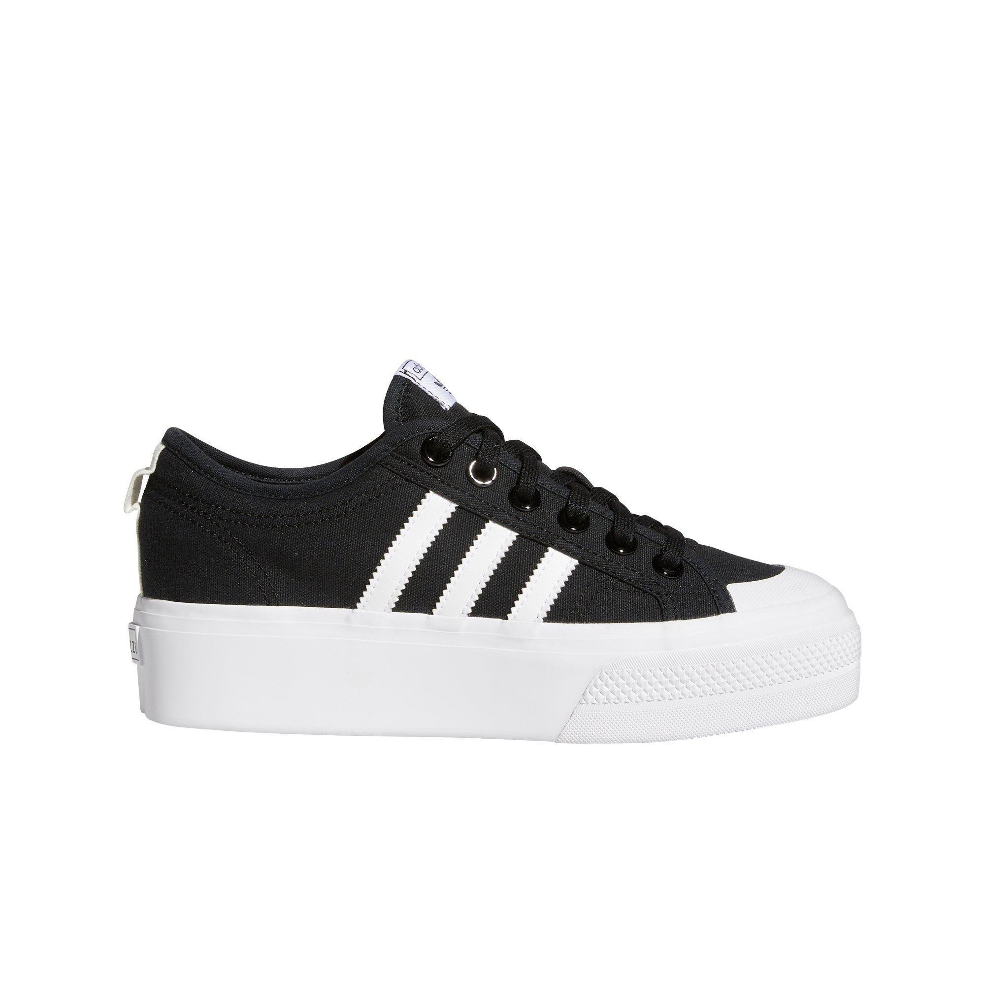 adidas Originals Nizza Platform "Black/White" Women's Shoe - BLACK/WHITE Thumbnail View 1