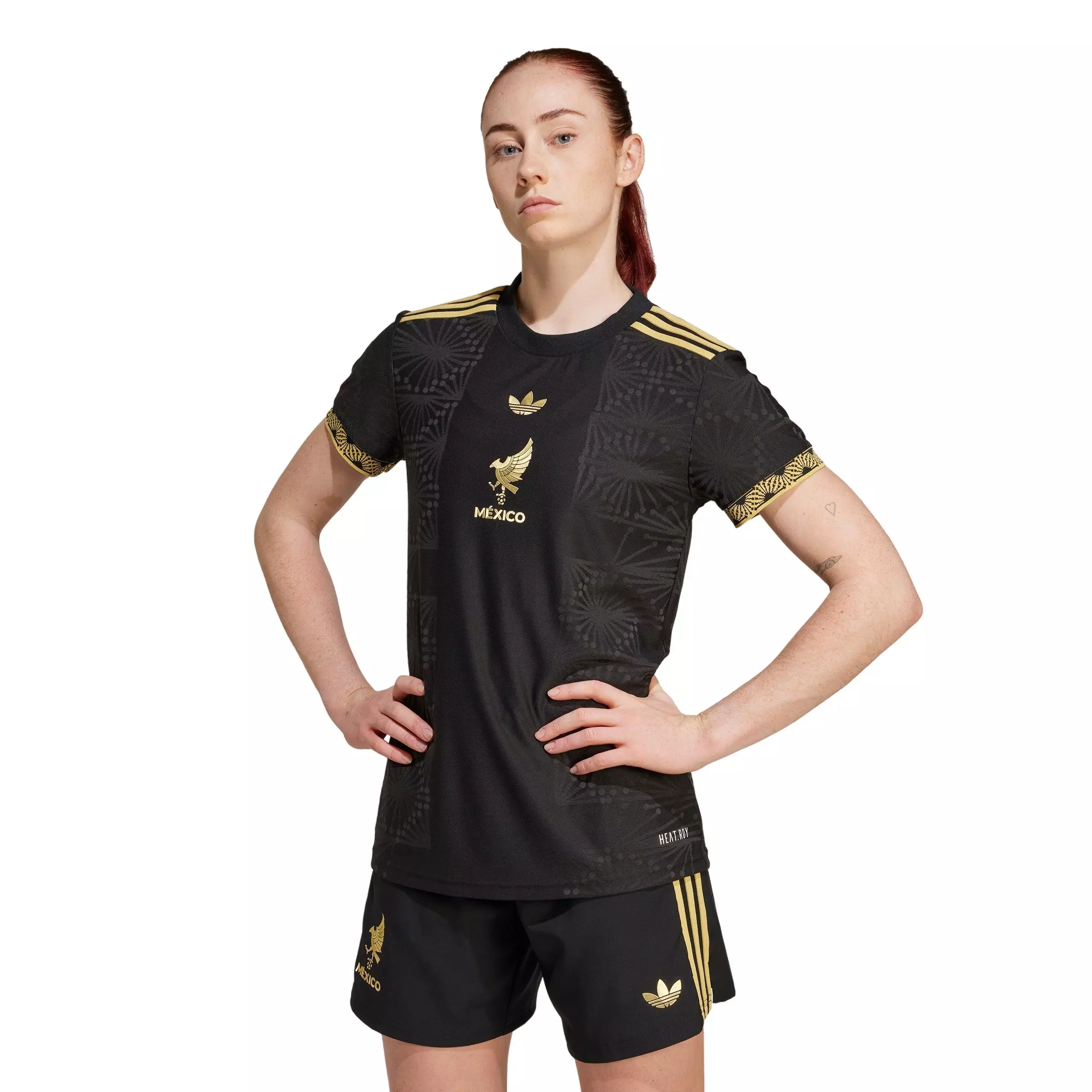 adidas Originals Women's Mexico 25 Jersey - Black - BLACK