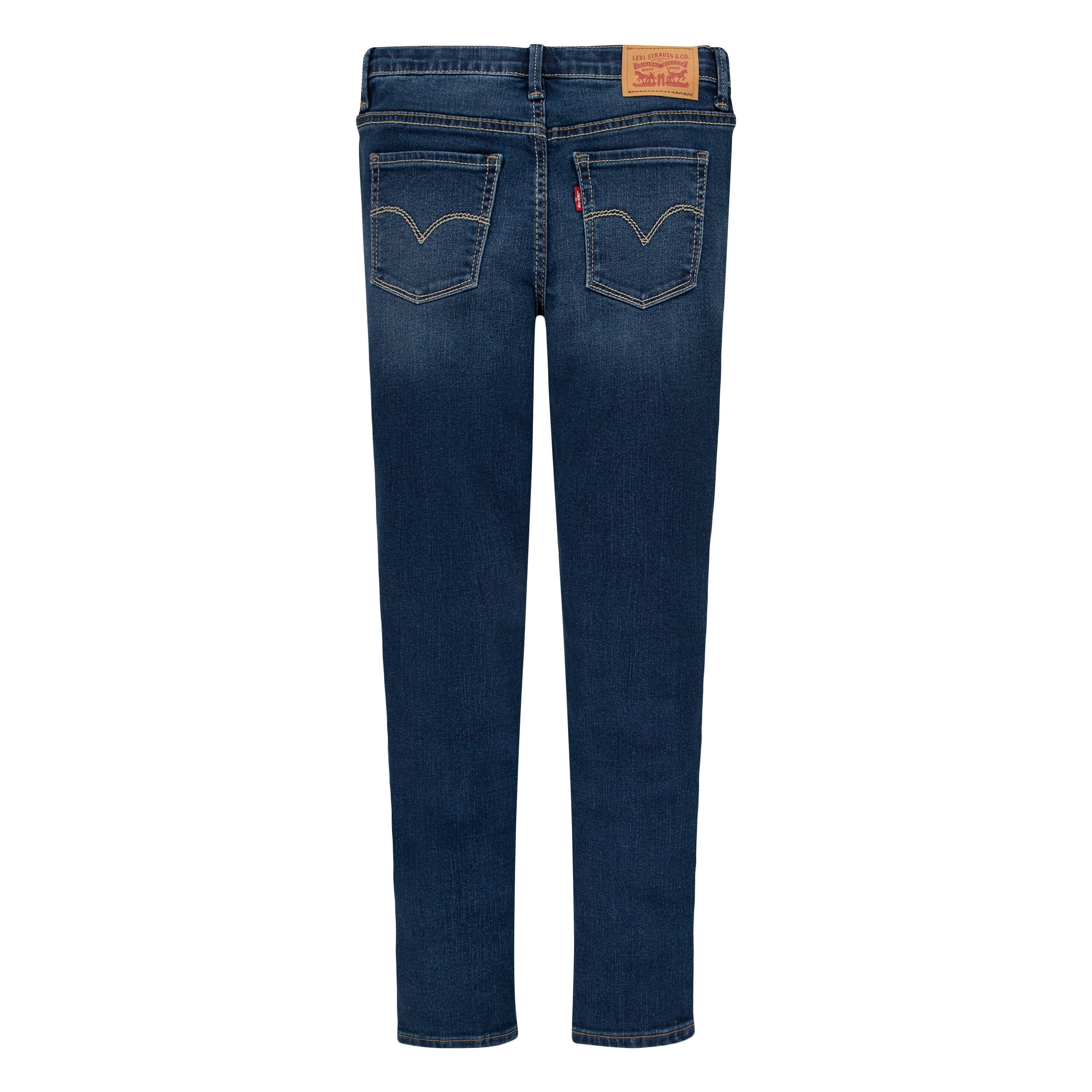 Levi's 710 Super Skinny Fit Slim Big Girls' Navy Wash Denim Jeans
