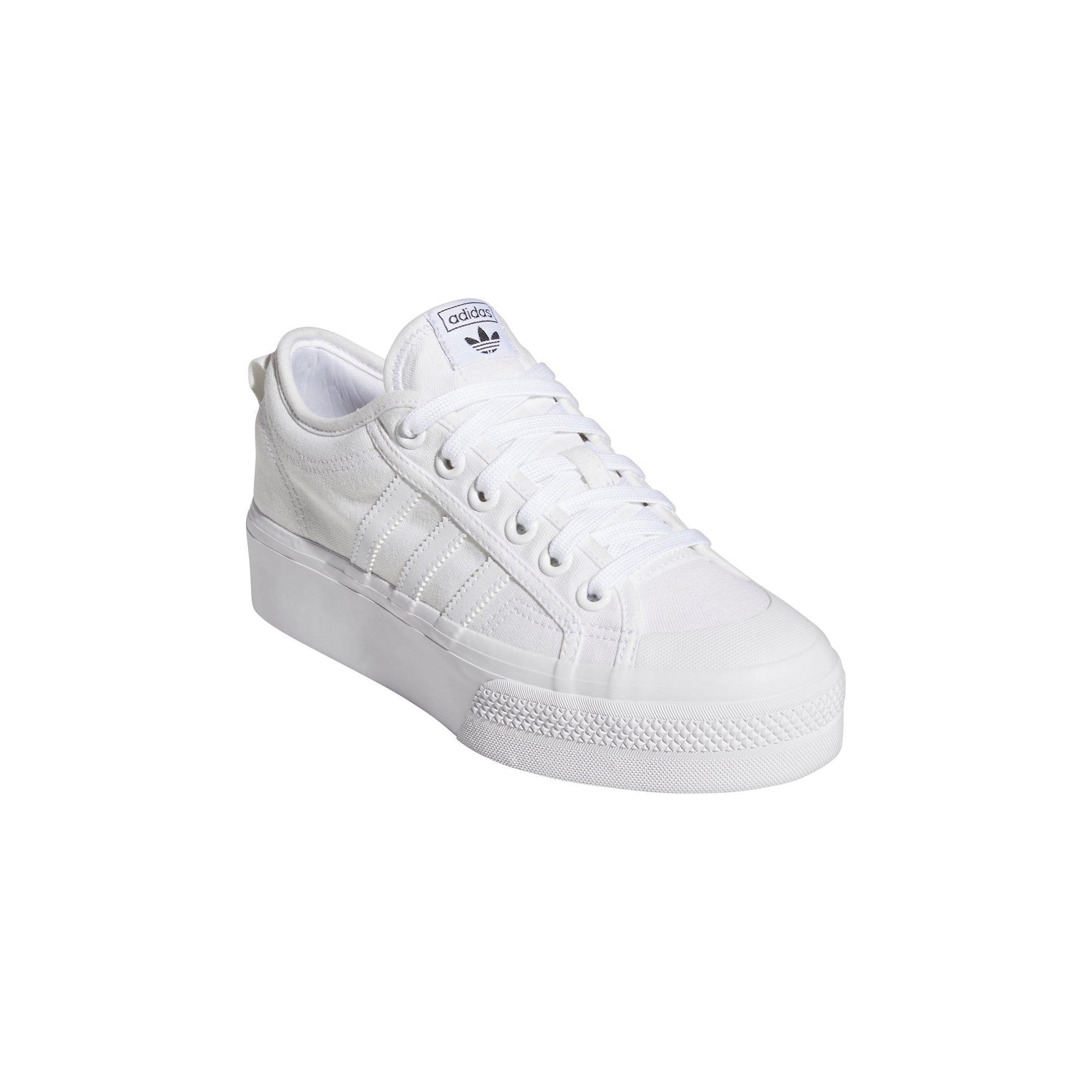 Bothersome Eloquent Fern adidas Originals Nizza Platform "White" Women's Shoe - Hibbett | City Gear