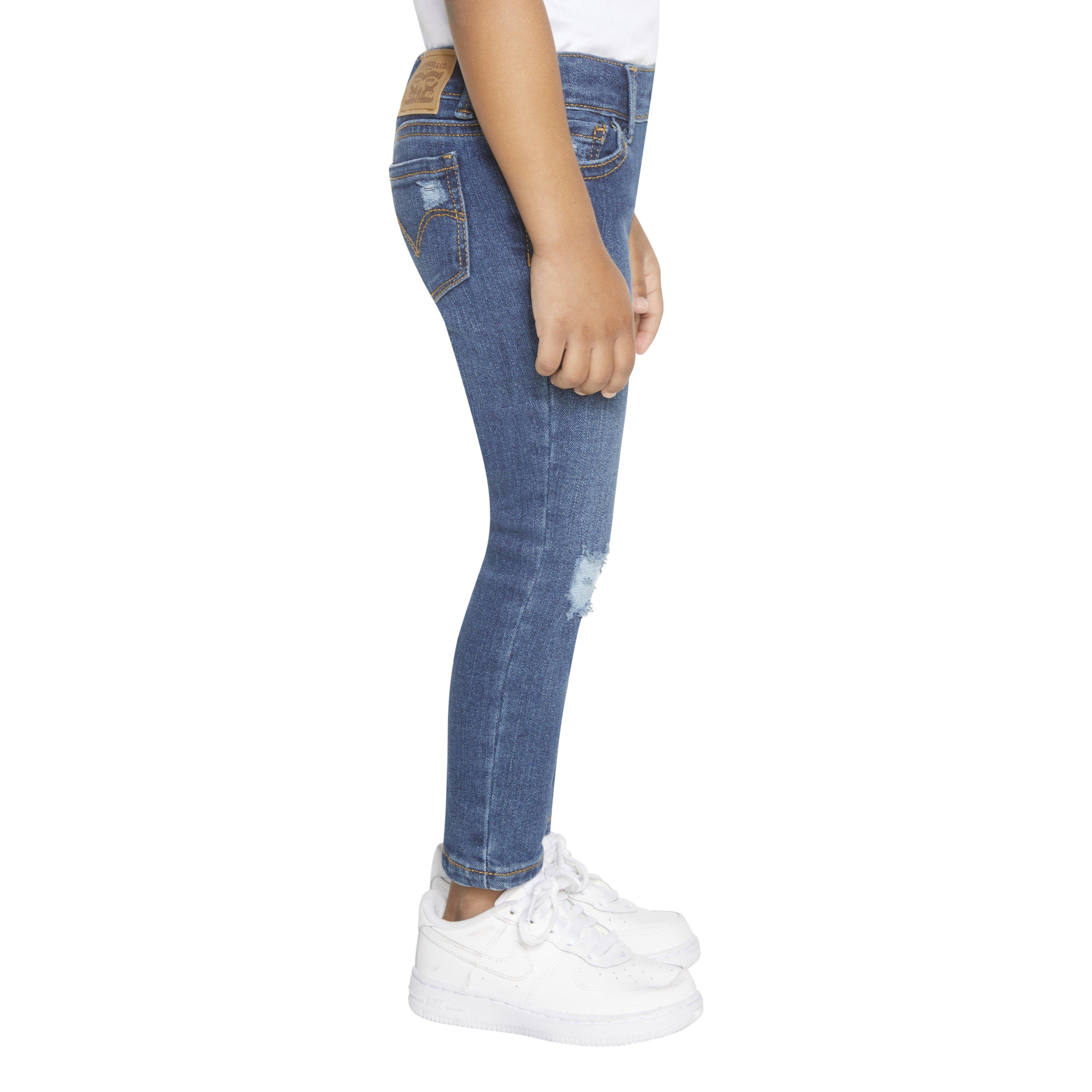 Levi's 710 Super Skinny Fit Slim Toddler Girls' Medium Blue Wash Denim Jeans