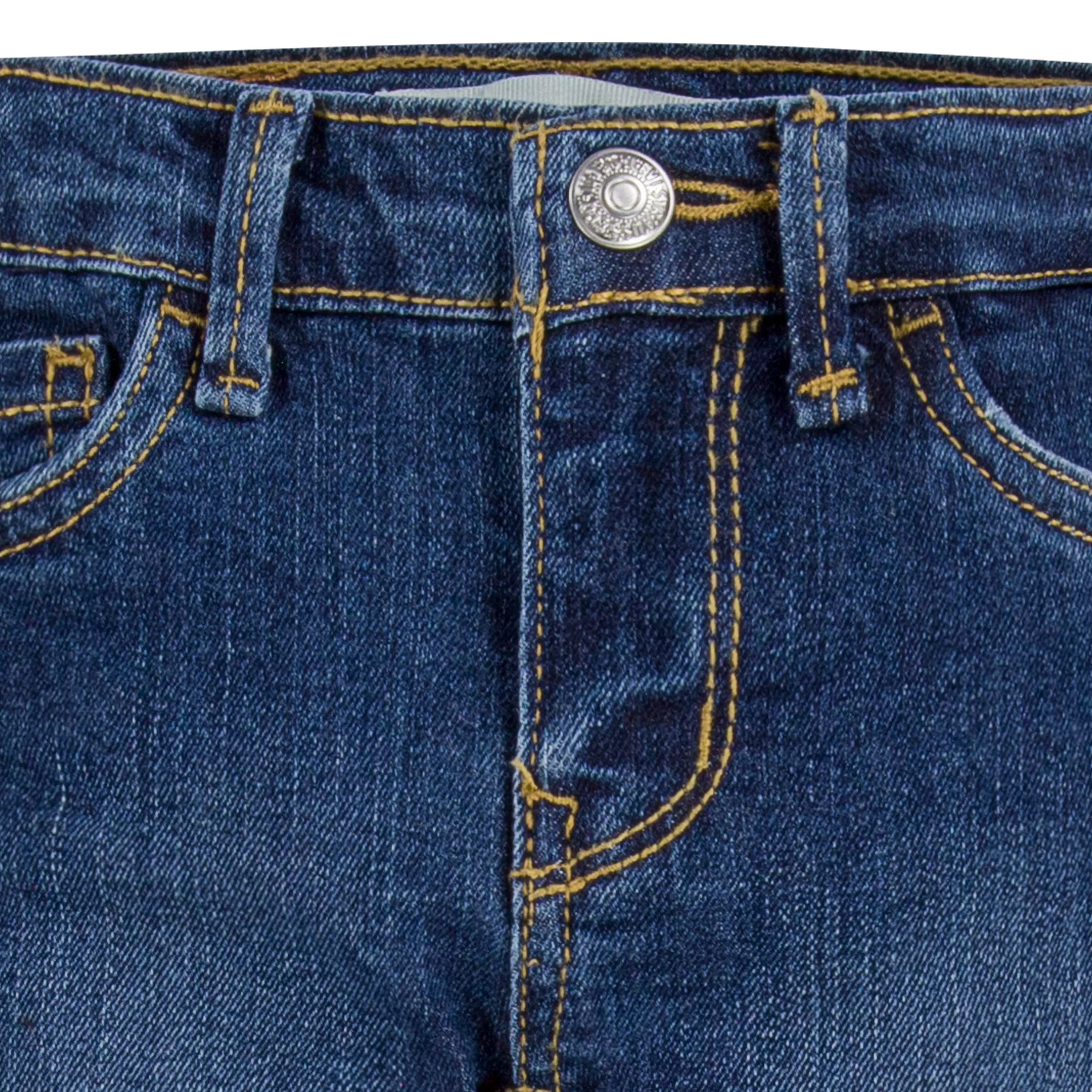 Levi's Toddler Girls' 710 Super Skinny Fit Slim Medium Wash Denim Jeans - Blue - MEDIUM BLUE