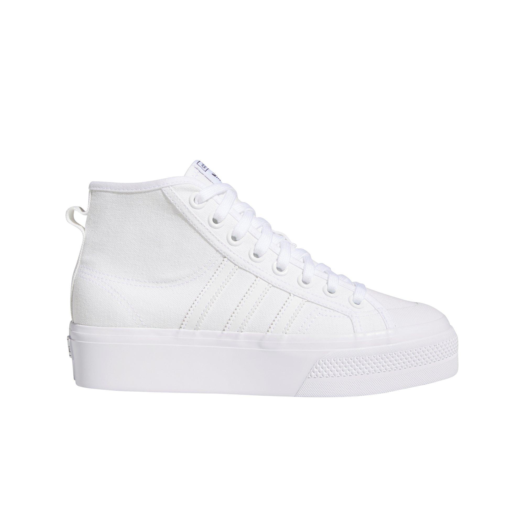 adidas Originals Nizza Platform Mid "White" Women's Shoe - WHITE Thumbnail View 1