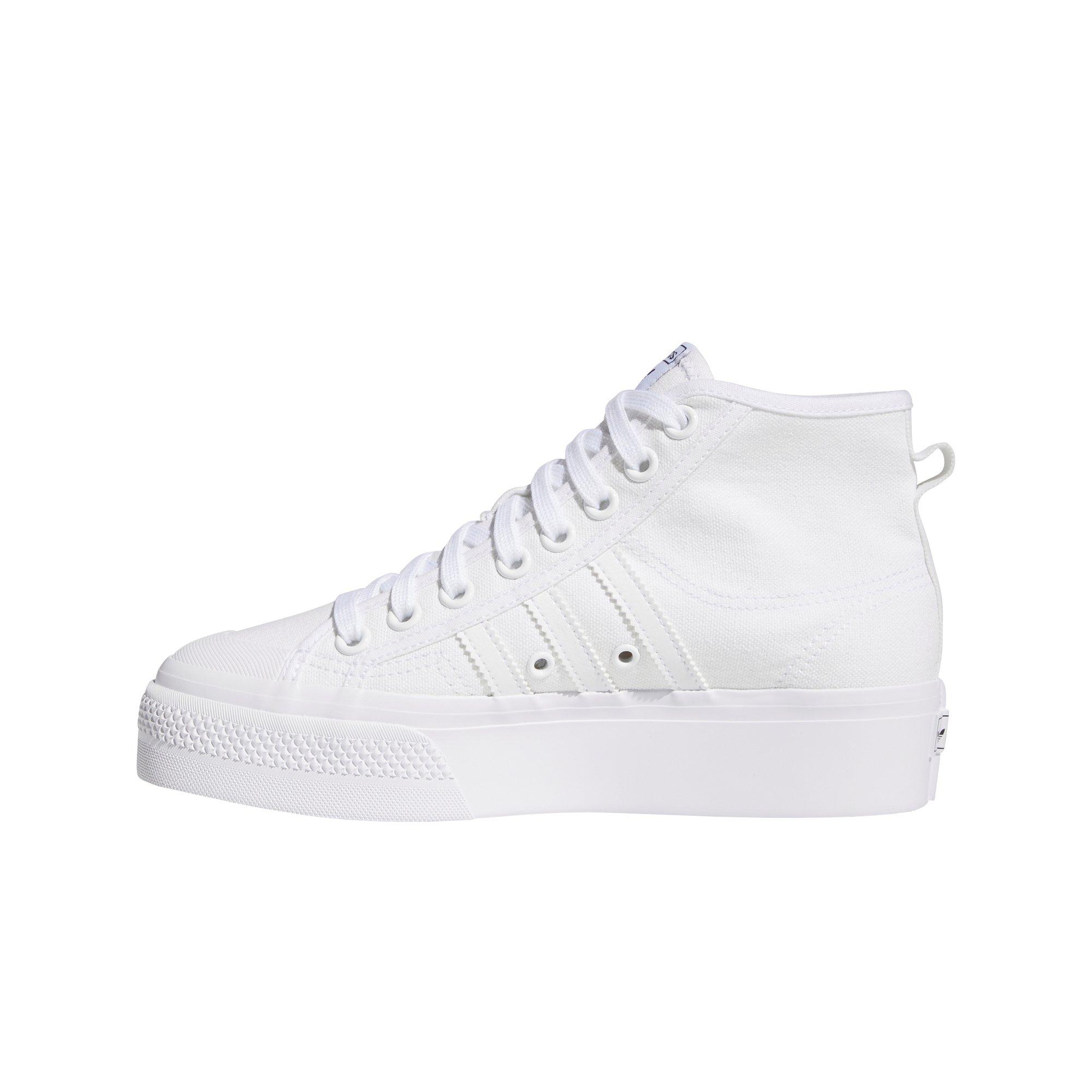 adidas Originals Nizza Platform Mid "White" Women's Shoe - WHITE Thumbnail View 2