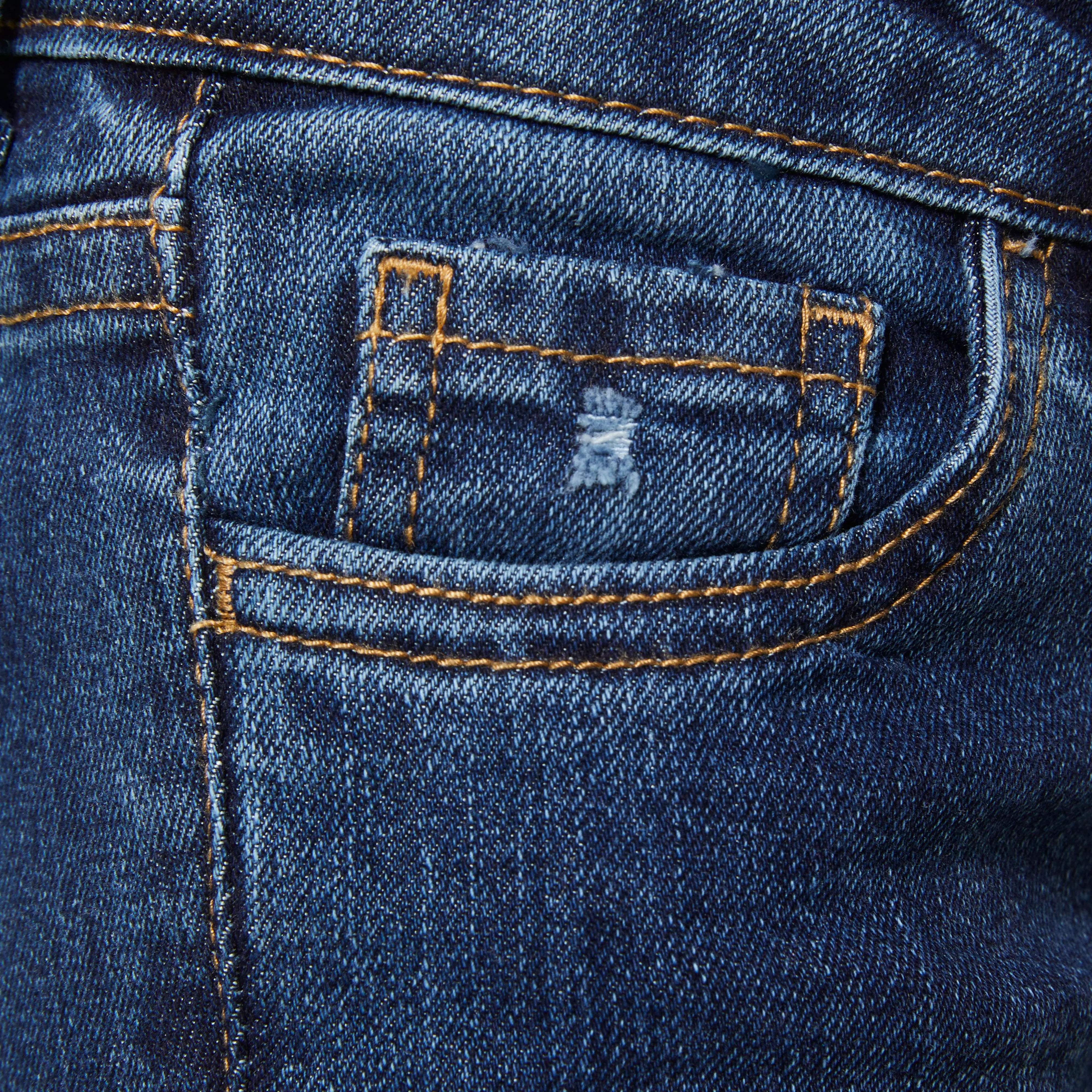 Levi's Little Girls' 710 Super Skinny Fit Slim Medium Blue Wash Denim Jeans - MEDIUM BLUE
