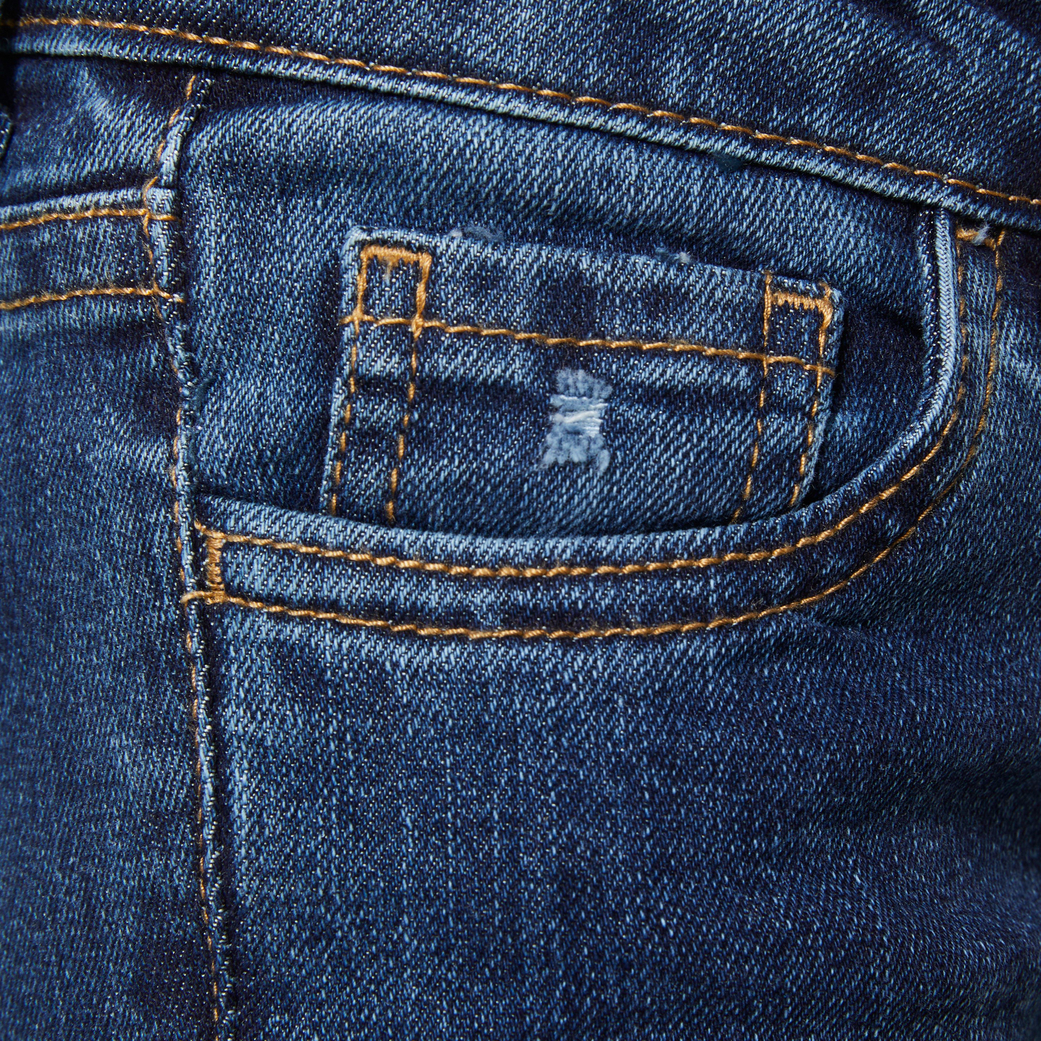 Levi's Little Girls' 710 Super Skinny Fit Slim Medium Wash Denim Jeans - Blue - MEDIUM BLUE Thumbnail View 4