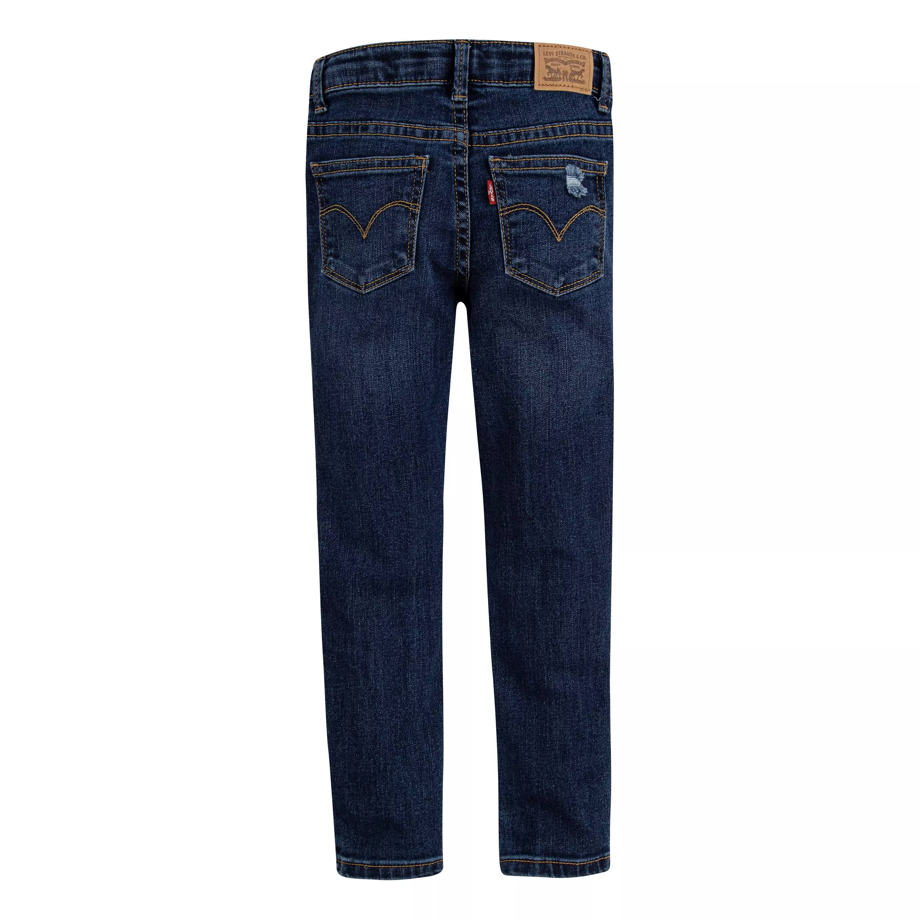 Levi's Little Girls' 710 Super Skinny Fit Slim Medium Wash Denim Jeans - Blue - MEDIUM BLUE