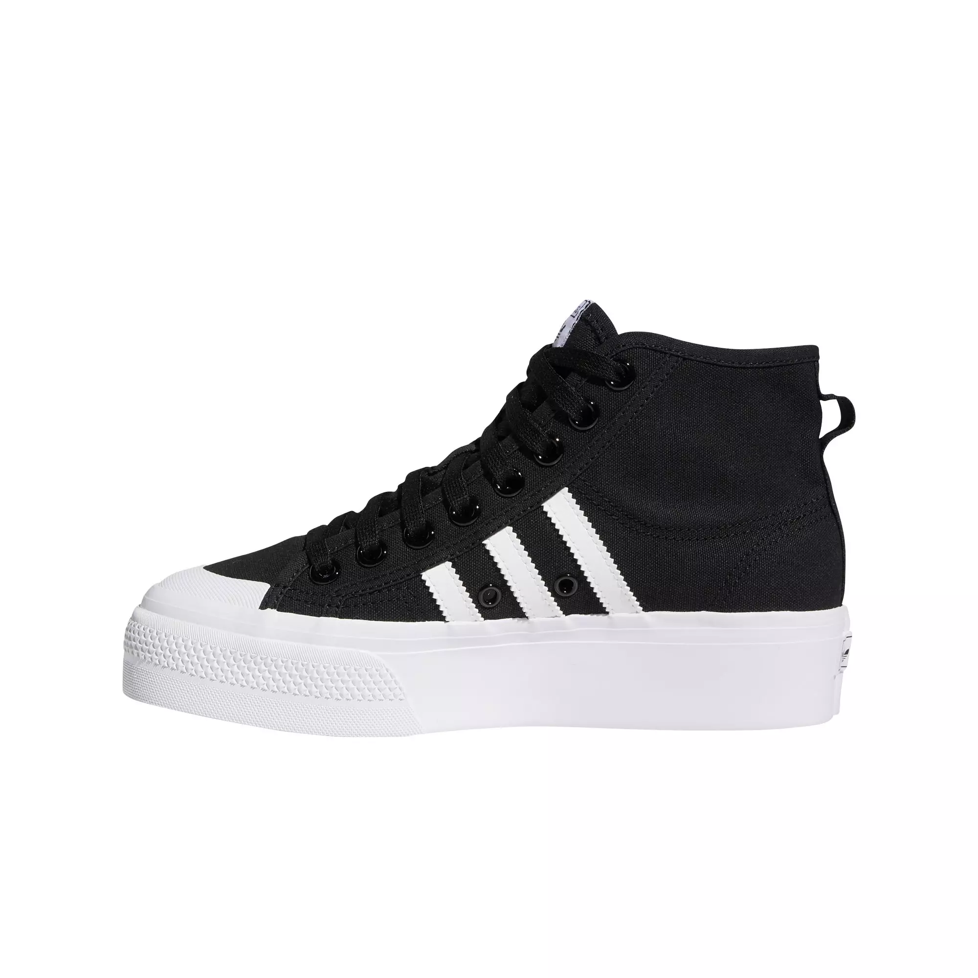 adidas Originals Nizza Platform Mid "Black/White" Women's Shoe - BLACK/WHITE