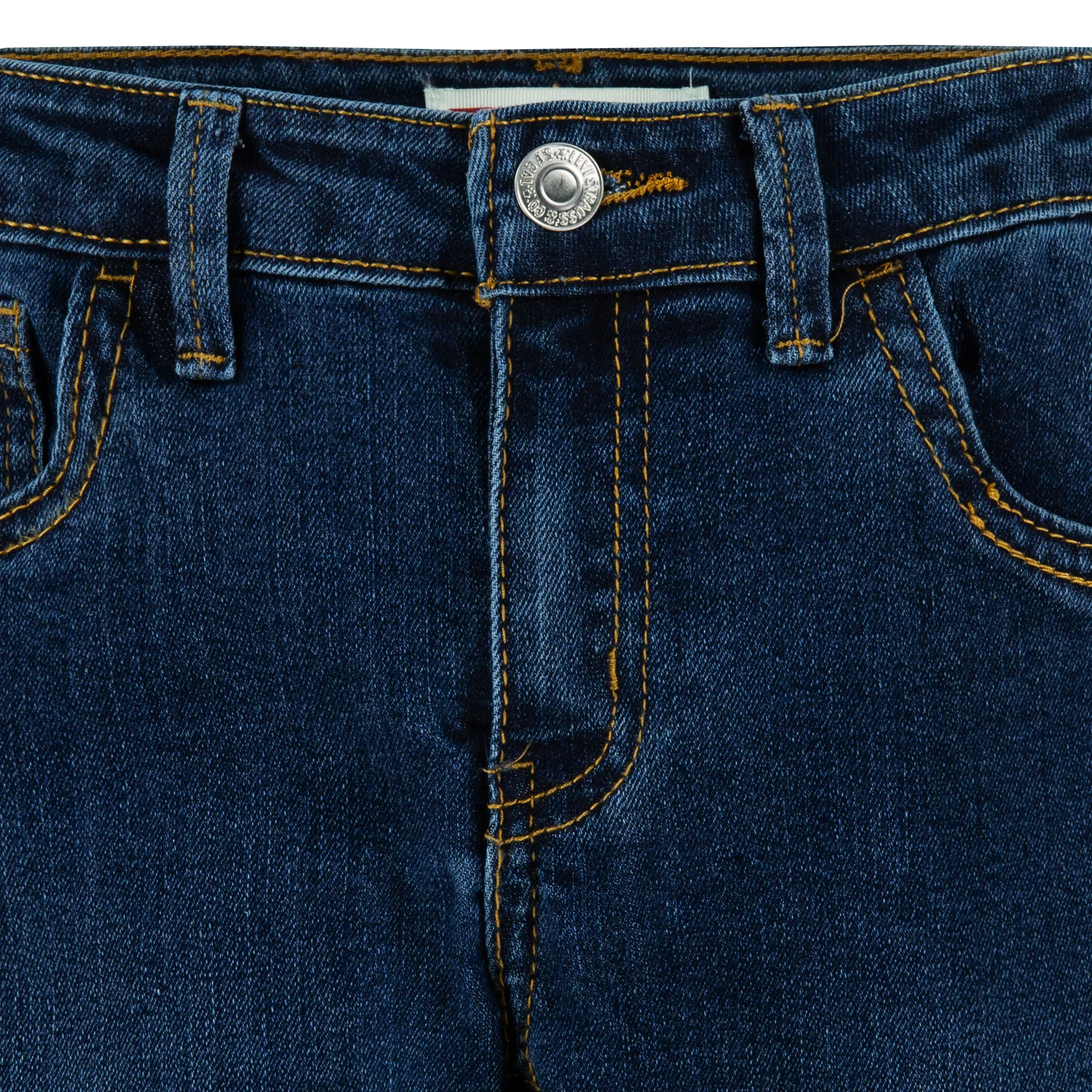 Levi's Big Girls' 710 Super Skinny Fit Slim Medium Blue Wash Denim Jeans - MEDIUM BLUE