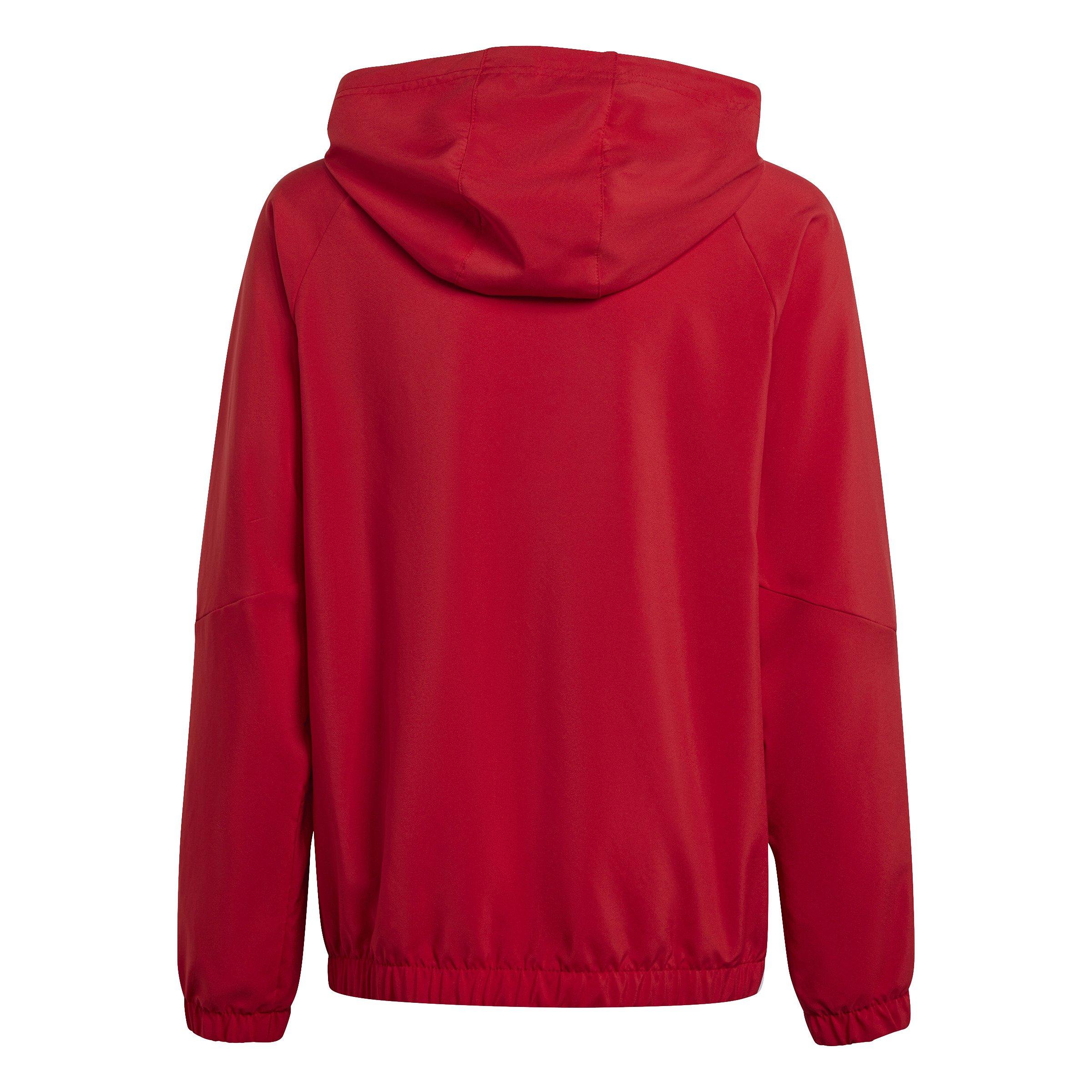 adidas Tiro 24 Big Kids' Red Soccer Windbreaker