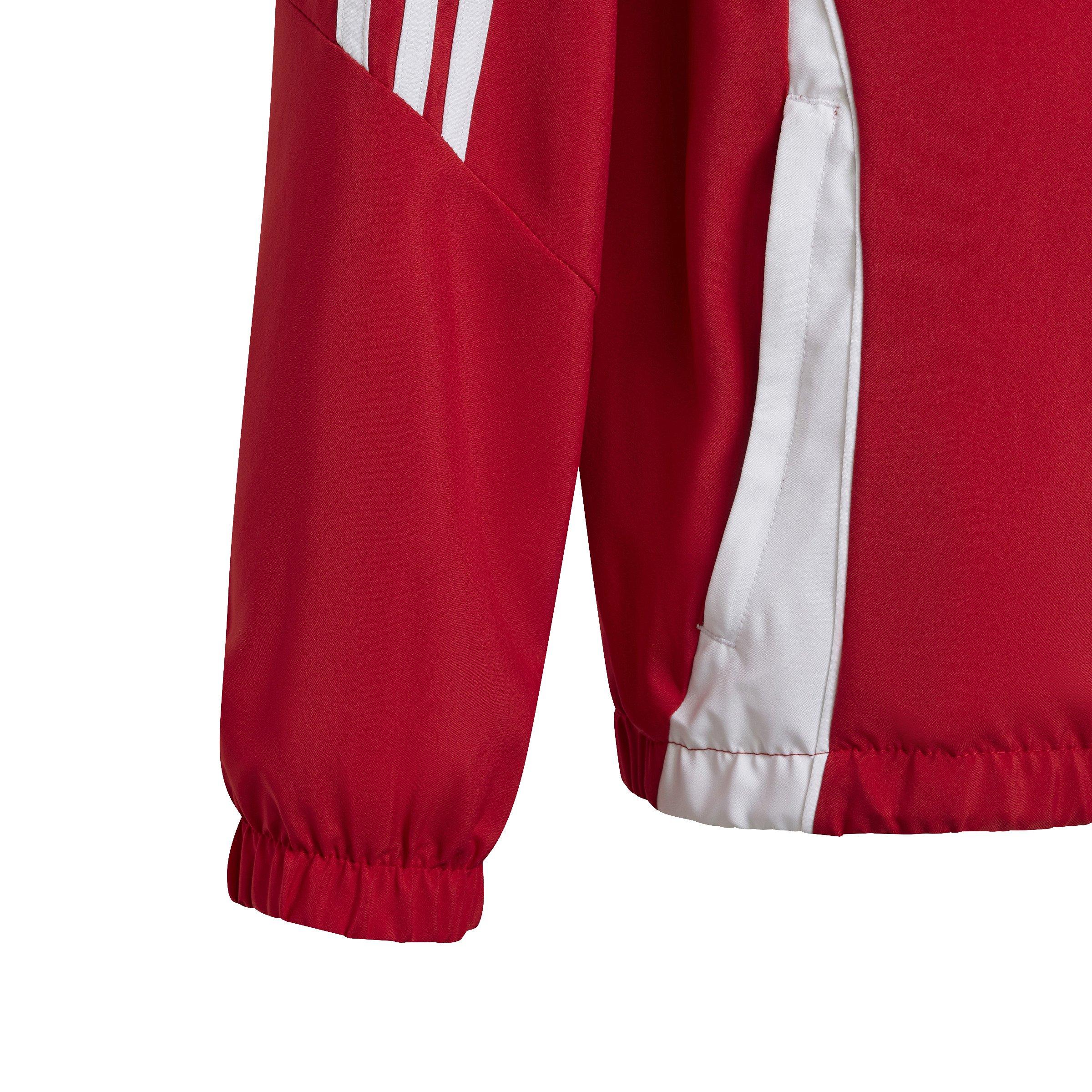 adidas Tiro 24 Big Kids' Red Soccer Windbreaker
