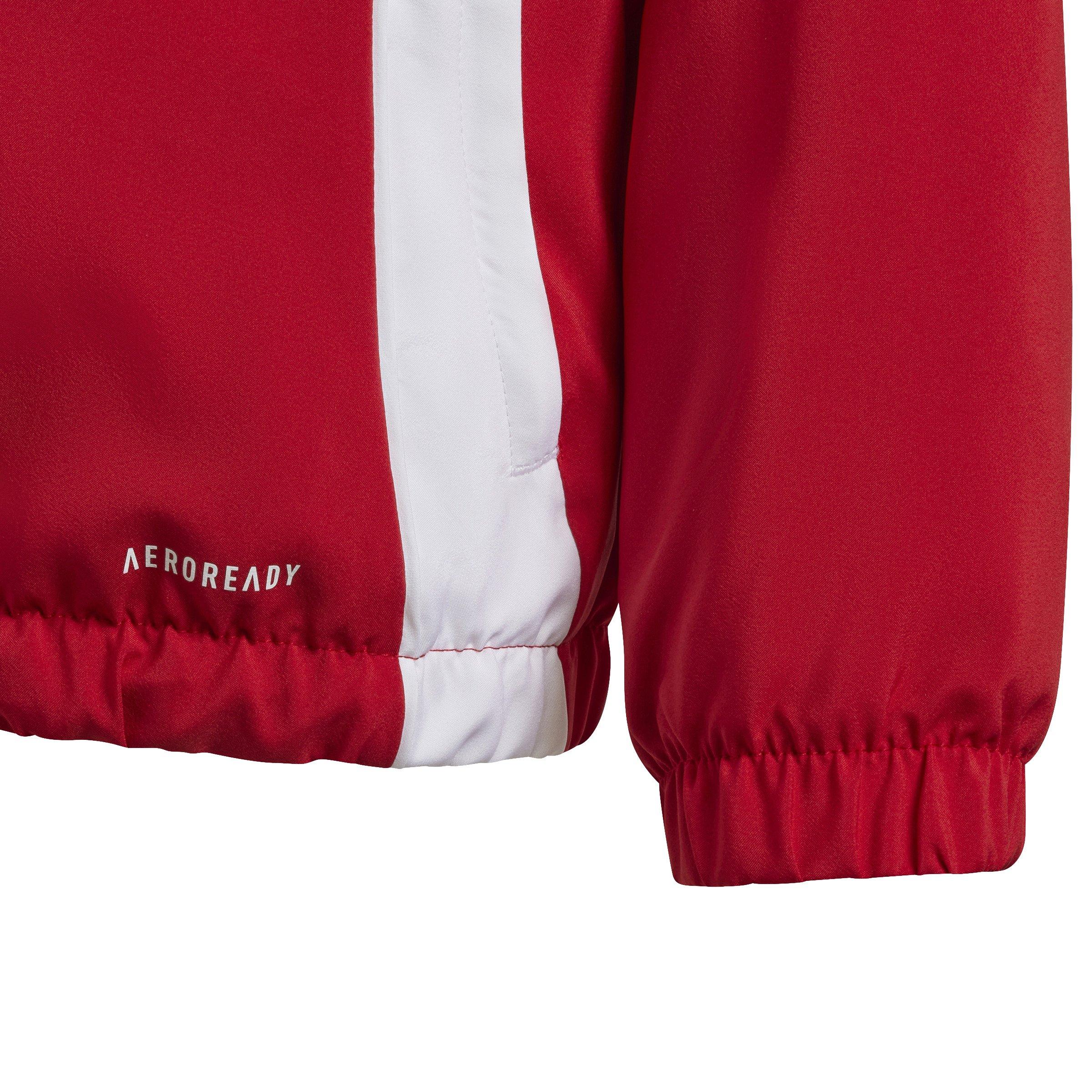 adidas Tiro 24 Big Kids' Red Soccer Windbreaker