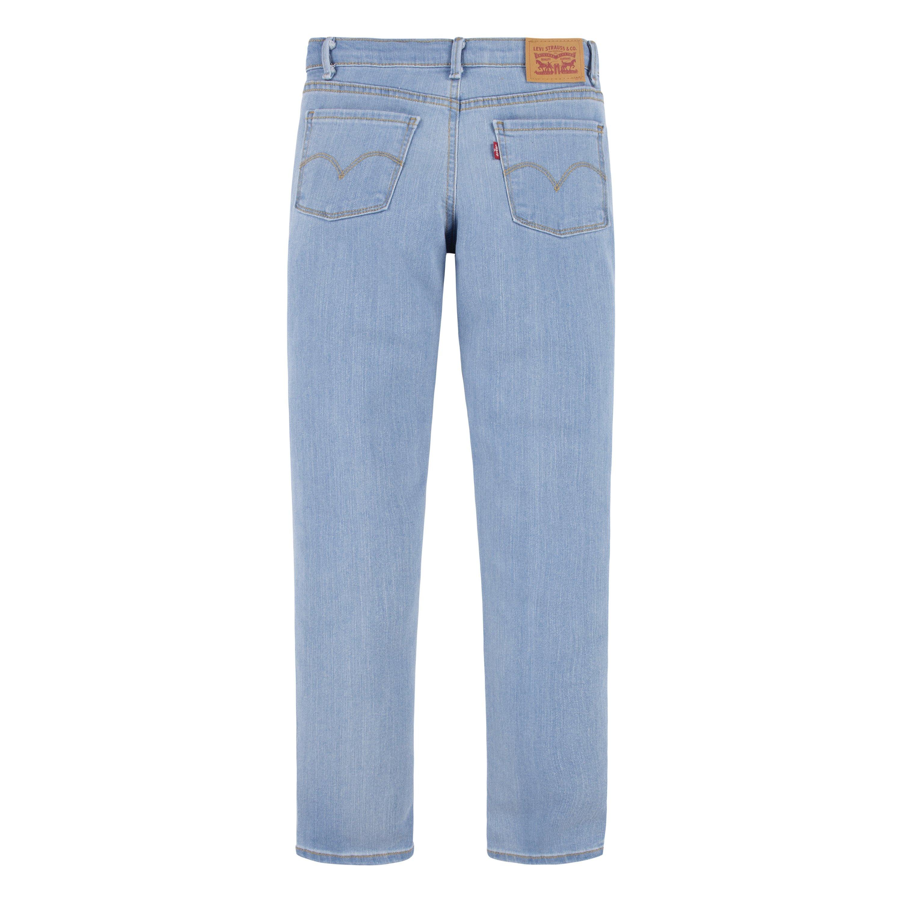Levi's 710 Super Skinny Fit Slim Big Girls' Distressed Light Blue Wash Denim Jeans