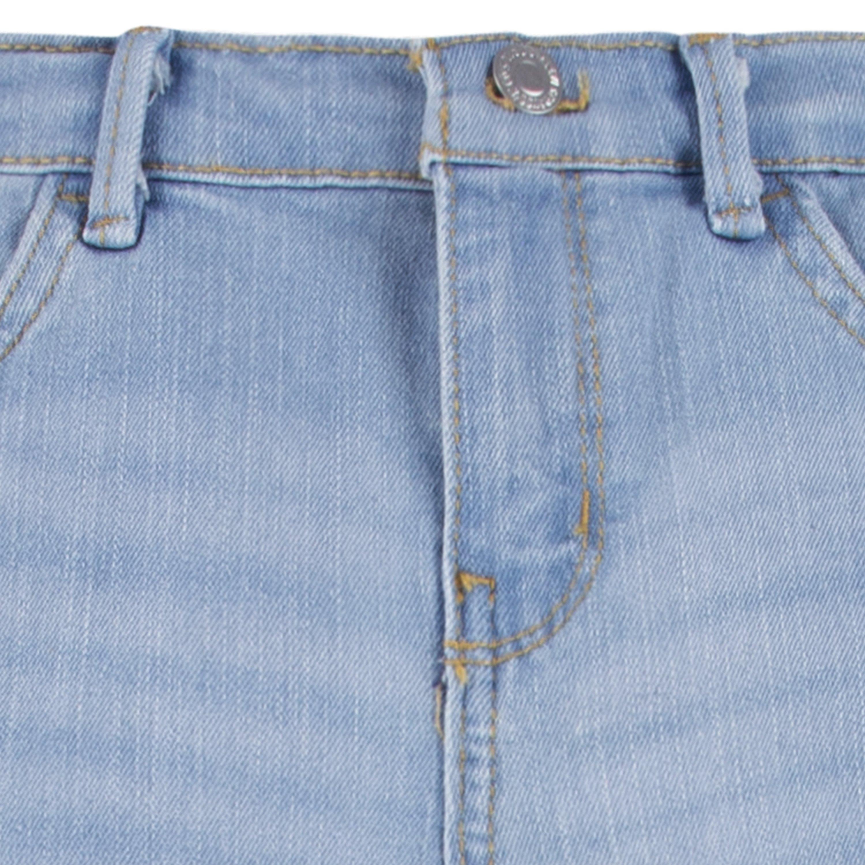 Levi's 710 Super Skinny Fit Slim Big Girls' Distressed Light Blue Wash Denim Jeans