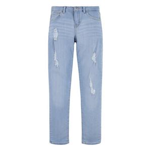 Levi's Big Girls' 710 Super Skinny Fit Slim Distressed Light Blue Wash Denim Jeans