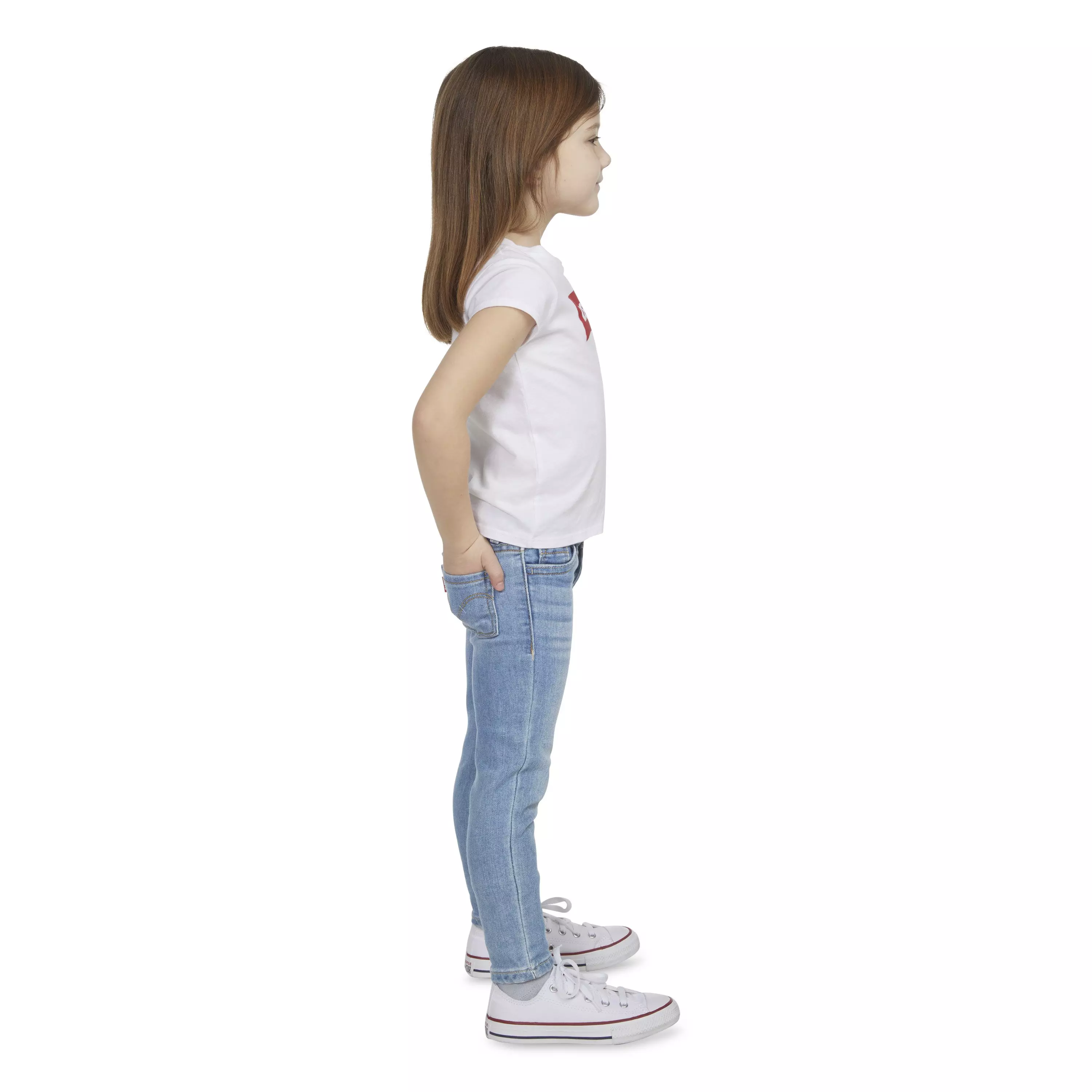 Levi's Toddler Girls' 710 Super Skinny Fit Slim Light Blue Wash Denim Jeans - LIGHT BLUE