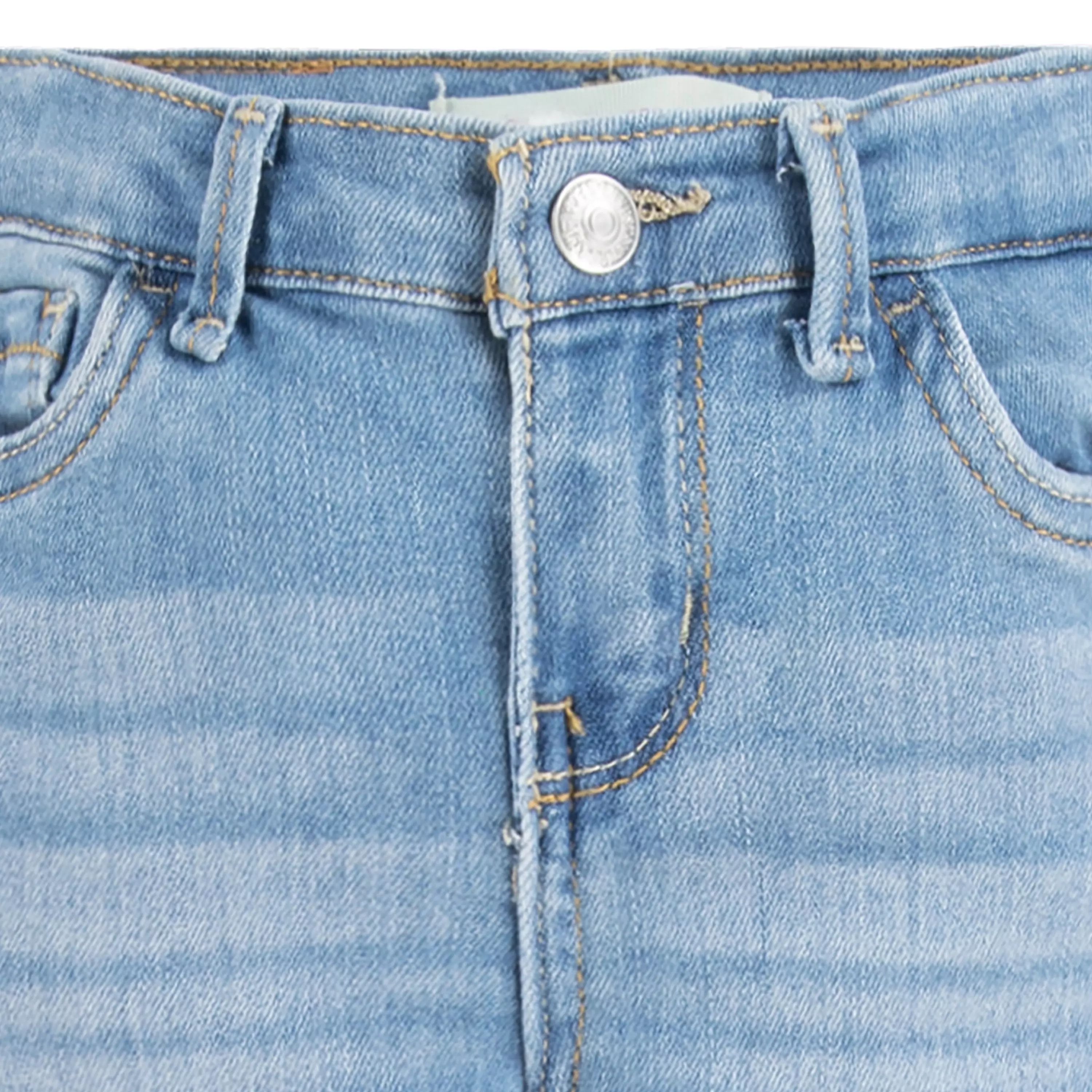 Levi's Toddler Girls' 710 Super Skinny Fit Slim Light Blue Wash Denim Jeans - LIGHT BLUE