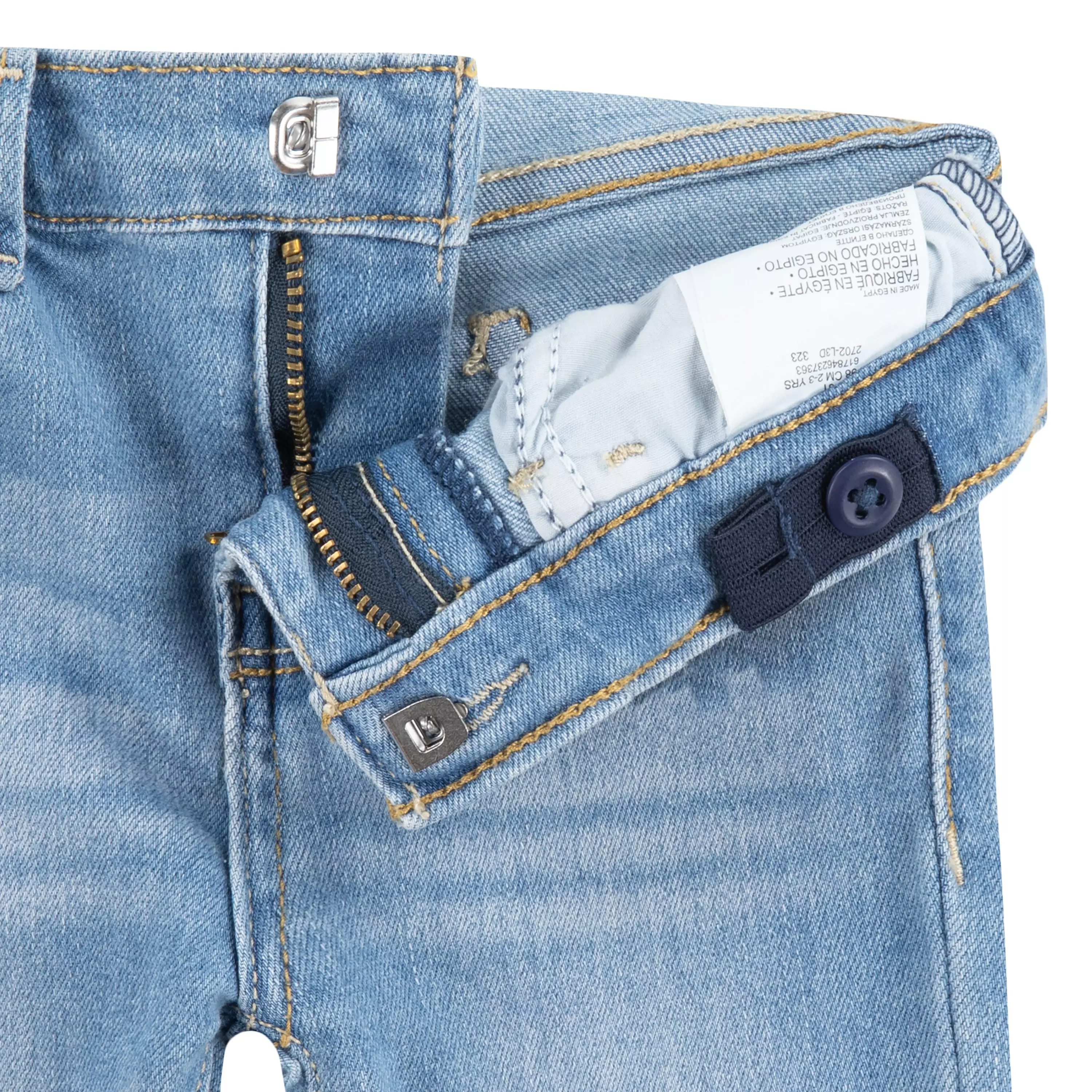 Levi's Toddler Girls' 710 Super Skinny Fit Slim Light Blue Wash Denim Jeans - LIGHT BLUE