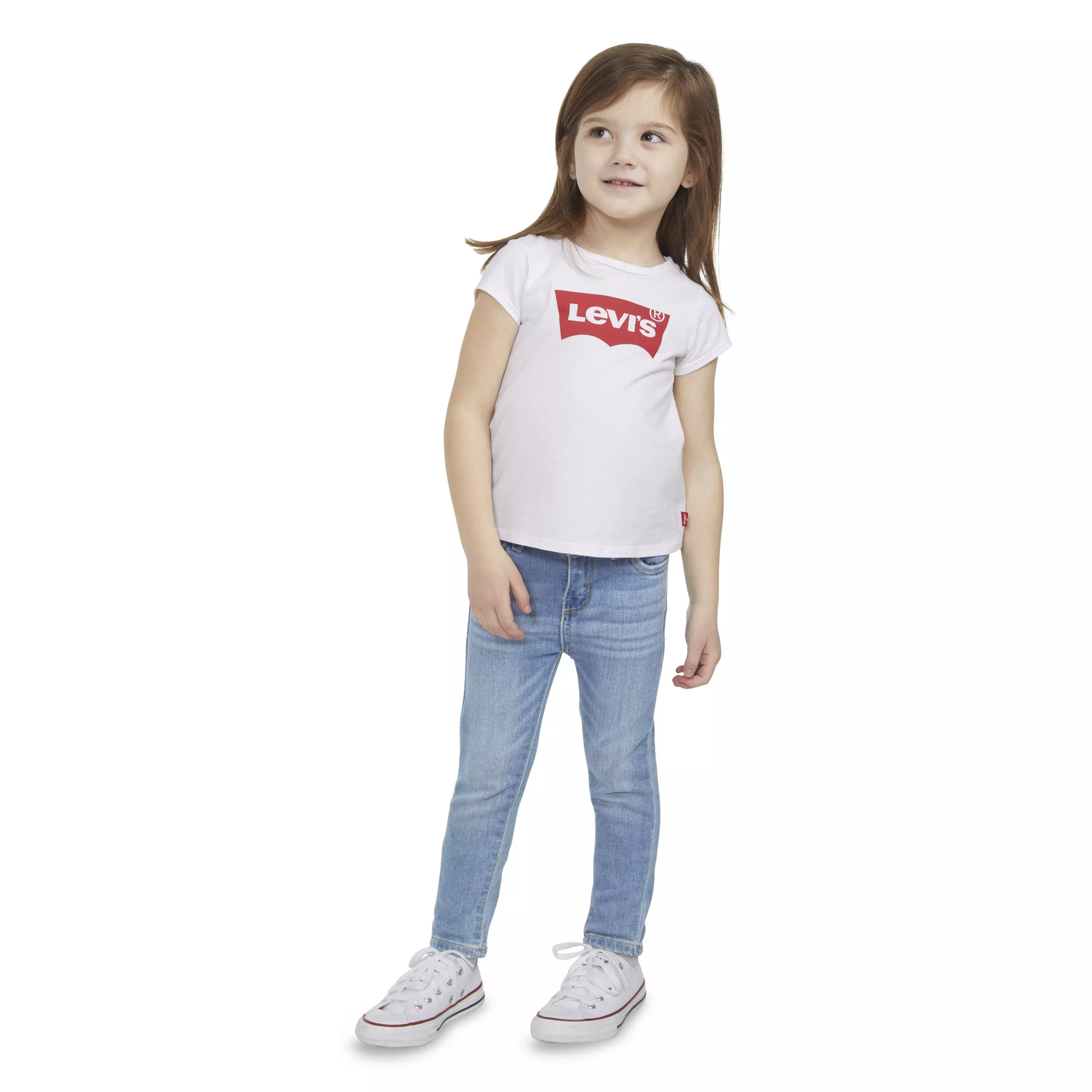 Levi's Toddler Girls' 710 Super Skinny Fit Slim Light Blue Wash Denim Jeans - LIGHT BLUE