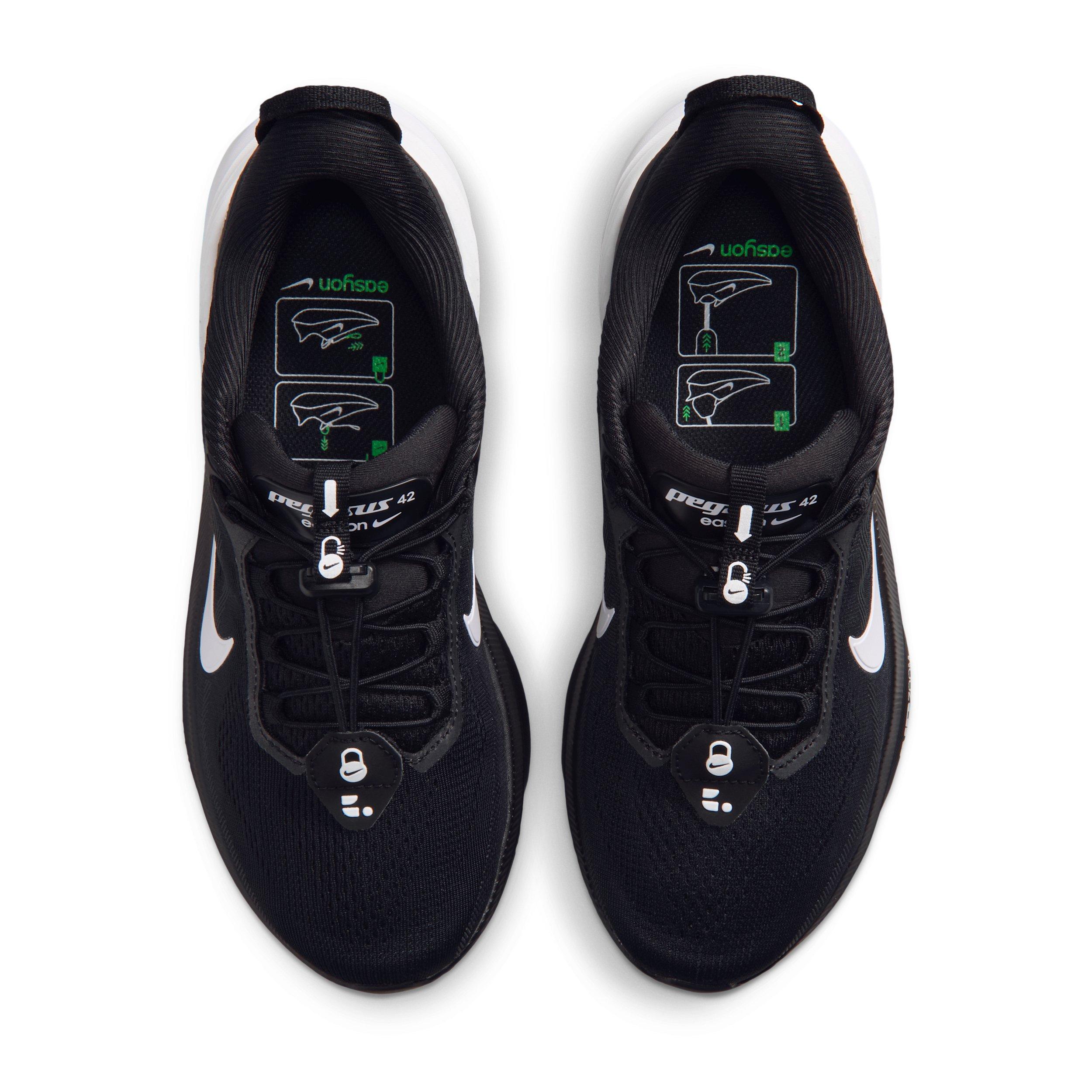 Nike Pegasus 42 EasyOn "Black/Dark Smoke Grey/White" Women's Running Shoe - BLACK/DK GREY/WHITE Thumbnail View 4