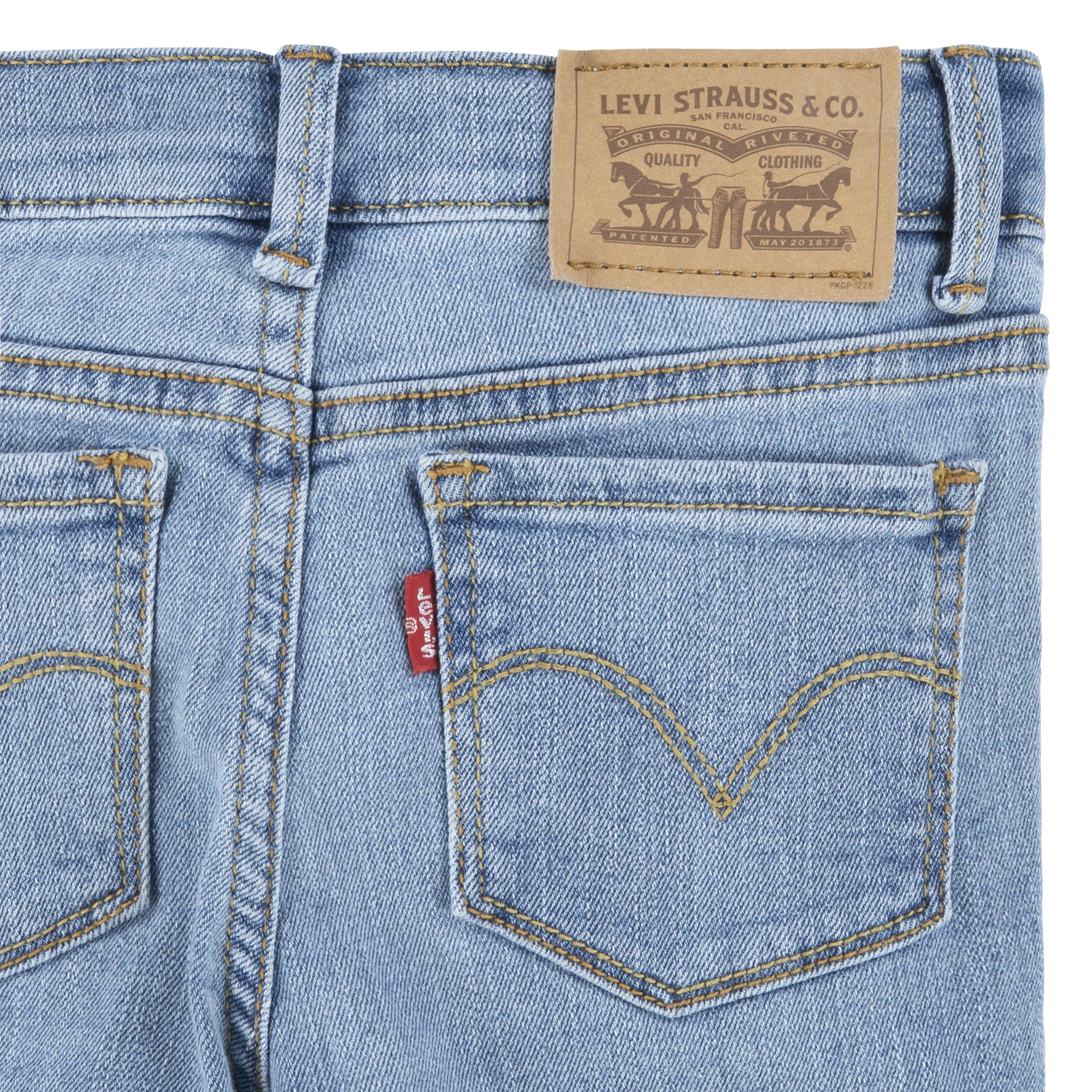 Levi's 710 Super Skinny Fit Slim Little Girls' Light Blue Wash Denim Jeans