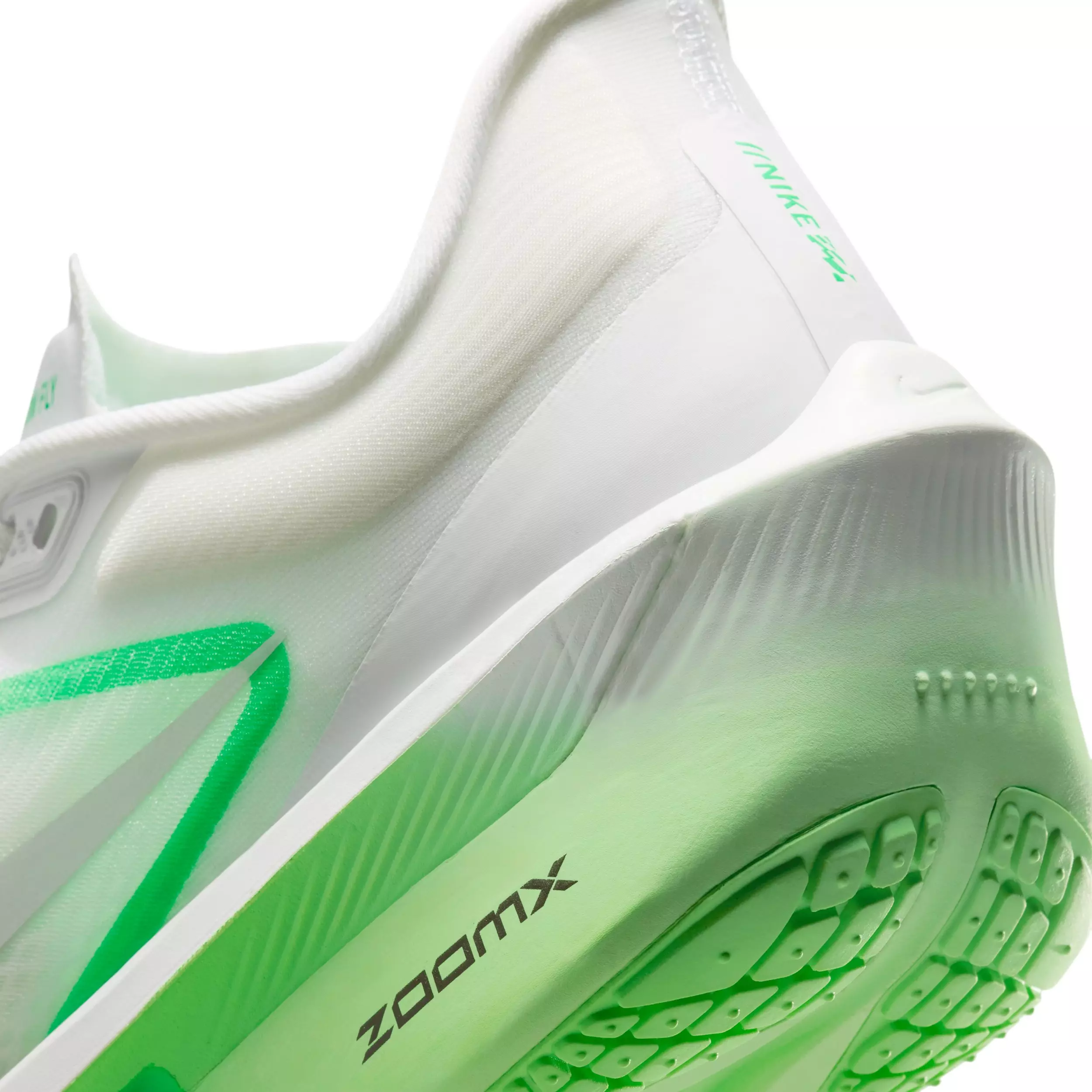 Nike Zoom Fly 6 "White/Illusion Green/Green Spark/Metallic Silver" Women's Running Shoe - WHITE/GREEN/GREEN/SILVER