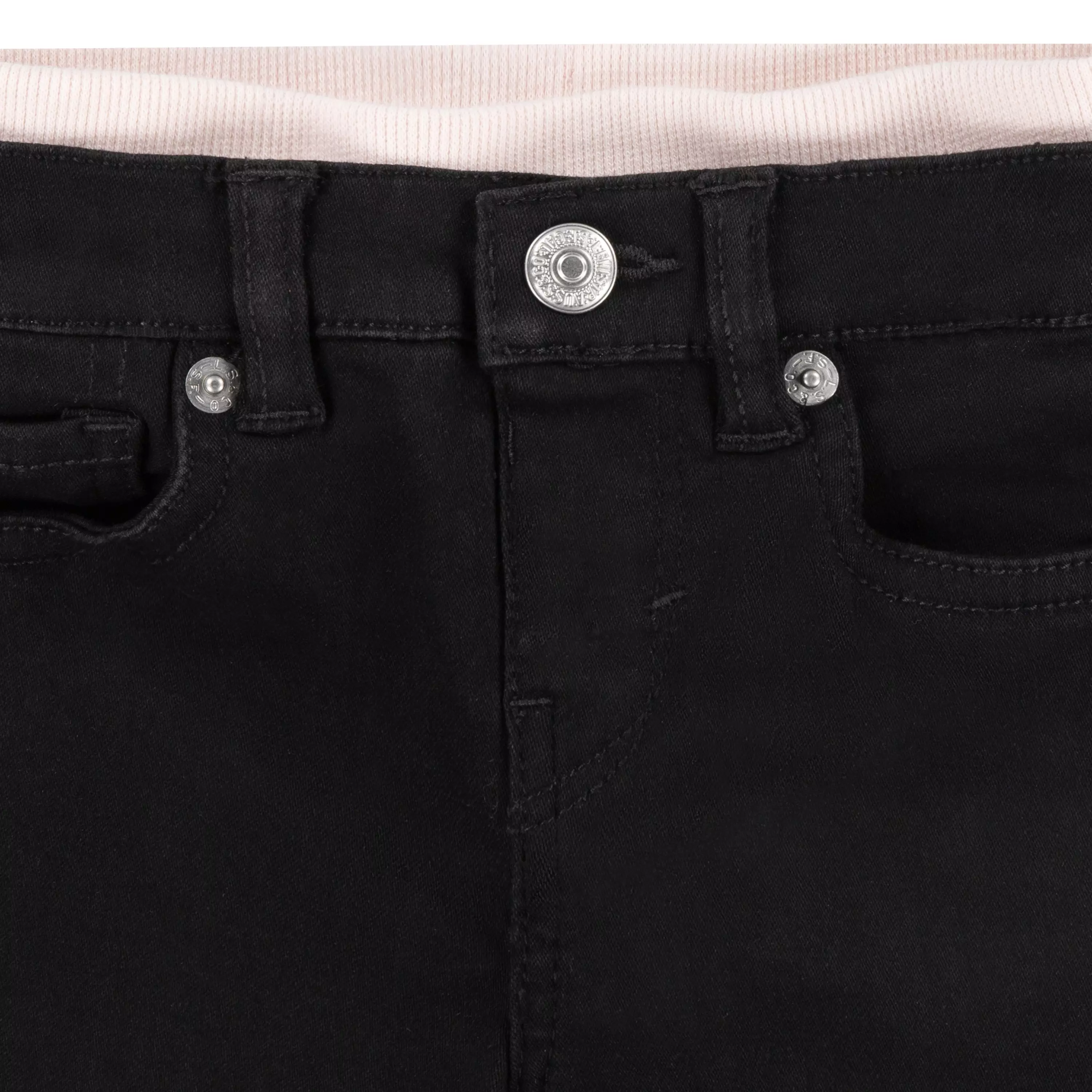 Levi's Brandi Skinny Fit Murphy Infant Girls' Black Wash Denim Jeans - BLACK