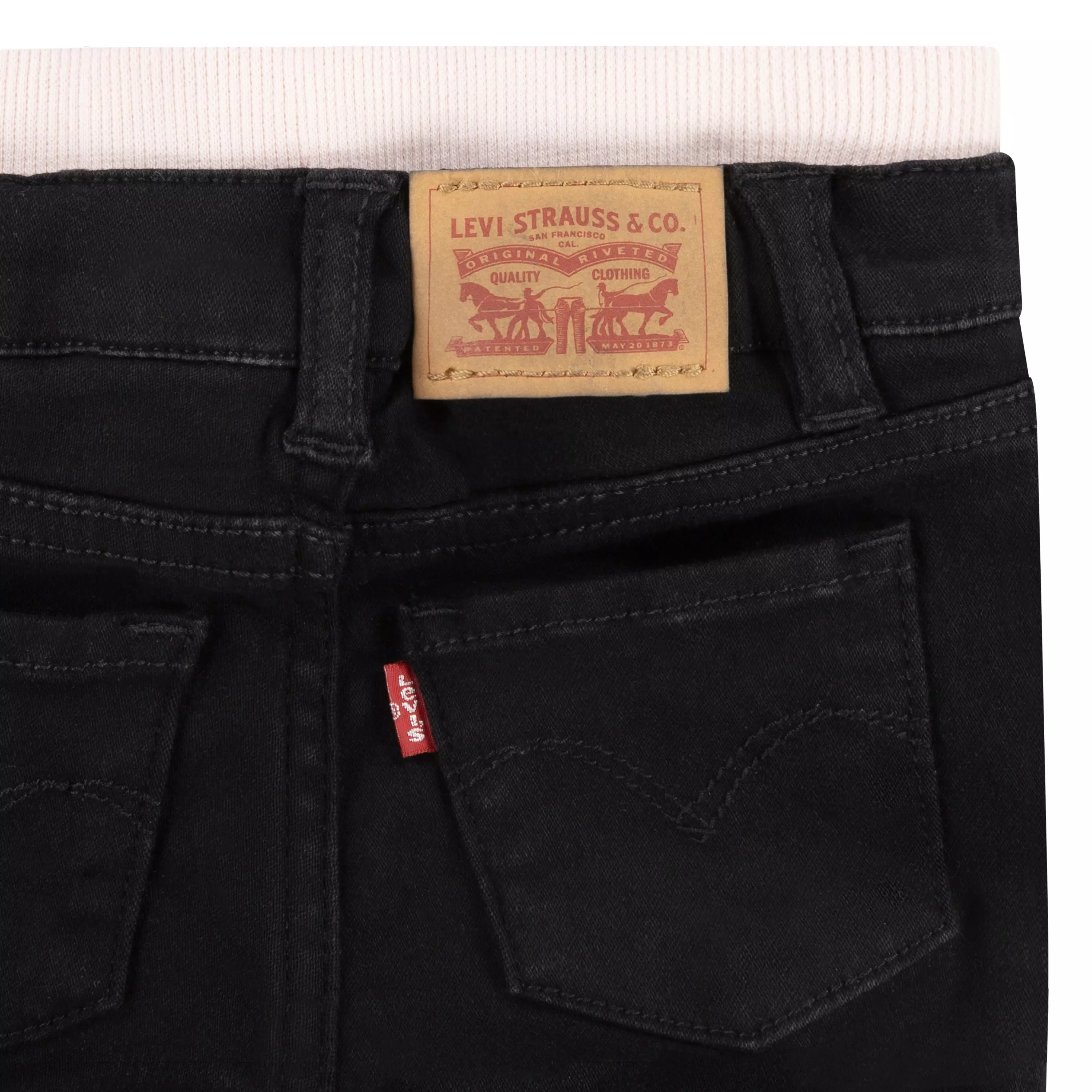 Levi's Brandi Skinny Fit Murphy Infant Girls' Black Wash Denim Jeans - BLACK