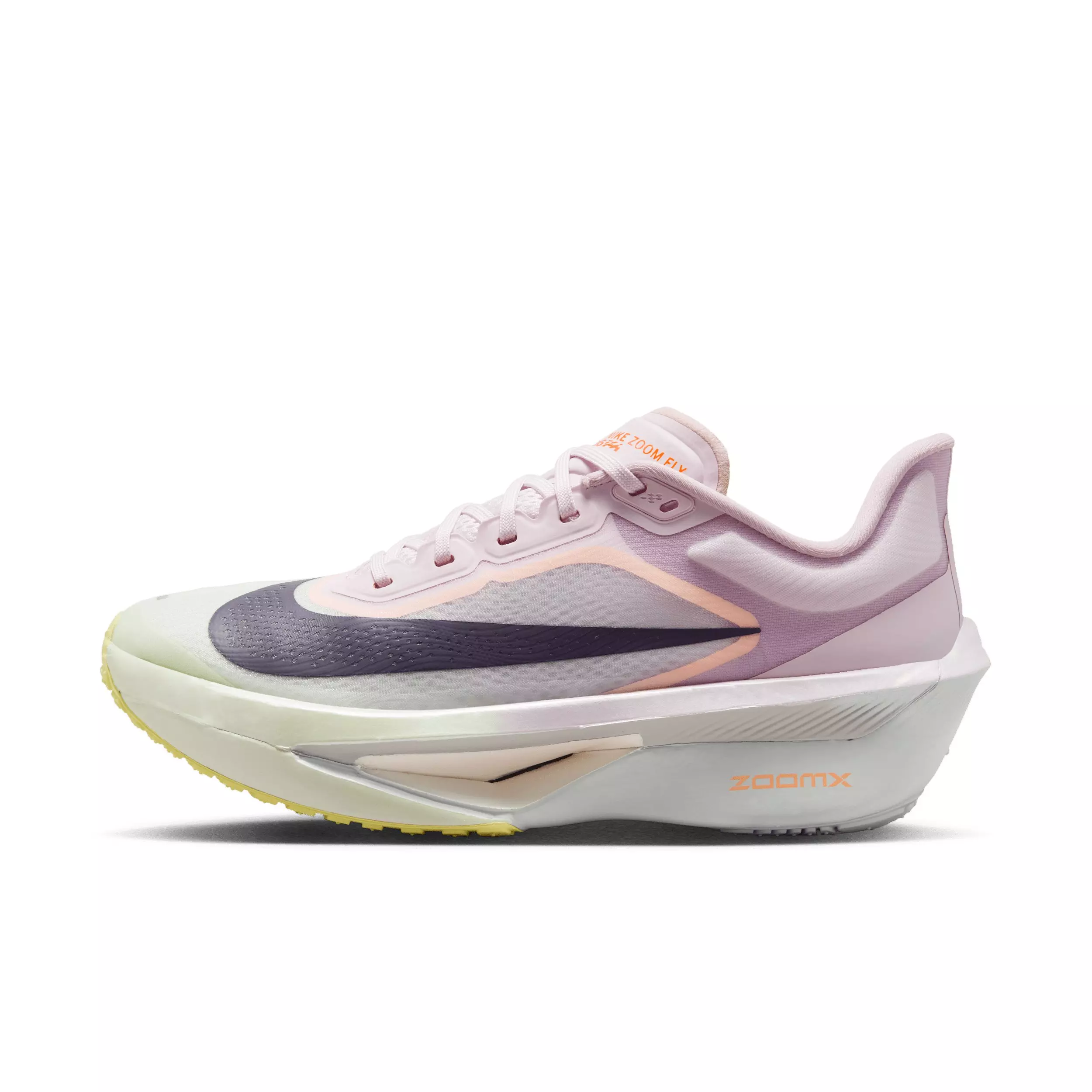 Nike Zoom Fly 6 "Bleached Lilac/Volt Tint/Hyper Crimson/Purple Dynasty" Women's Running Shoe - LILAC/VOLT/CRIMSON/PURPLE