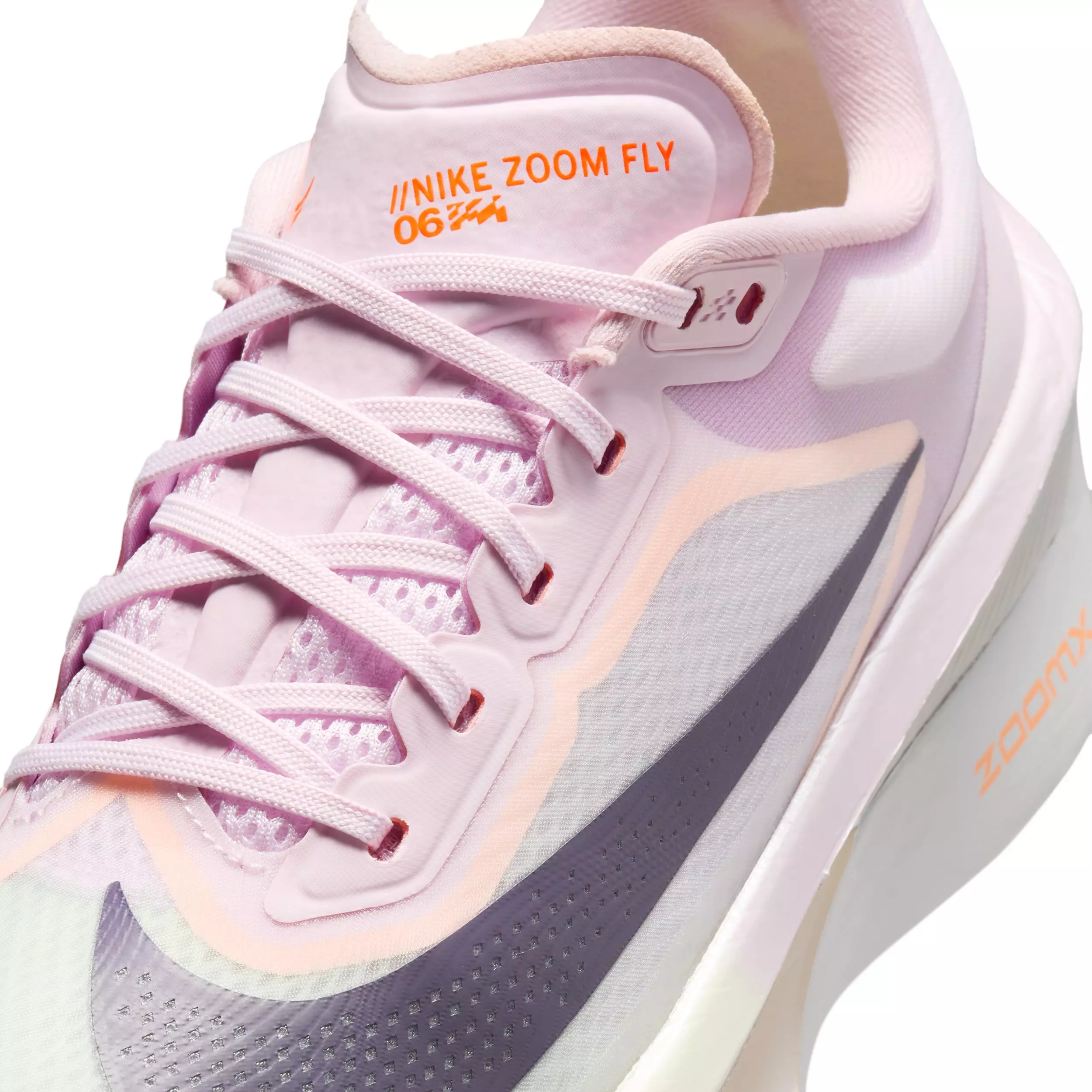 Nike Zoom Fly 6 "Bleached Lilac/Volt Tint/Hyper Crimson/Purple Dynasty" Women's Running Shoe - LILAC/VOLT/CRIMSON/PURPLE