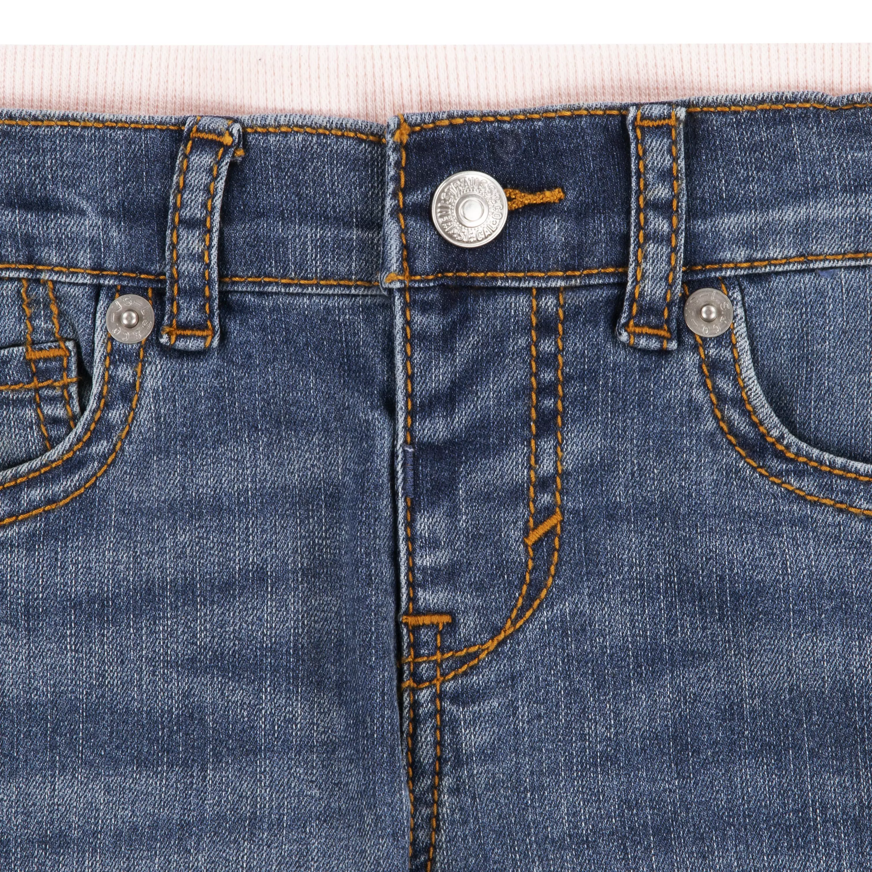 Levi's Infant Girls' Brandi Skinny Fit Murphy Blue Wash Denim Jeans - BLUE