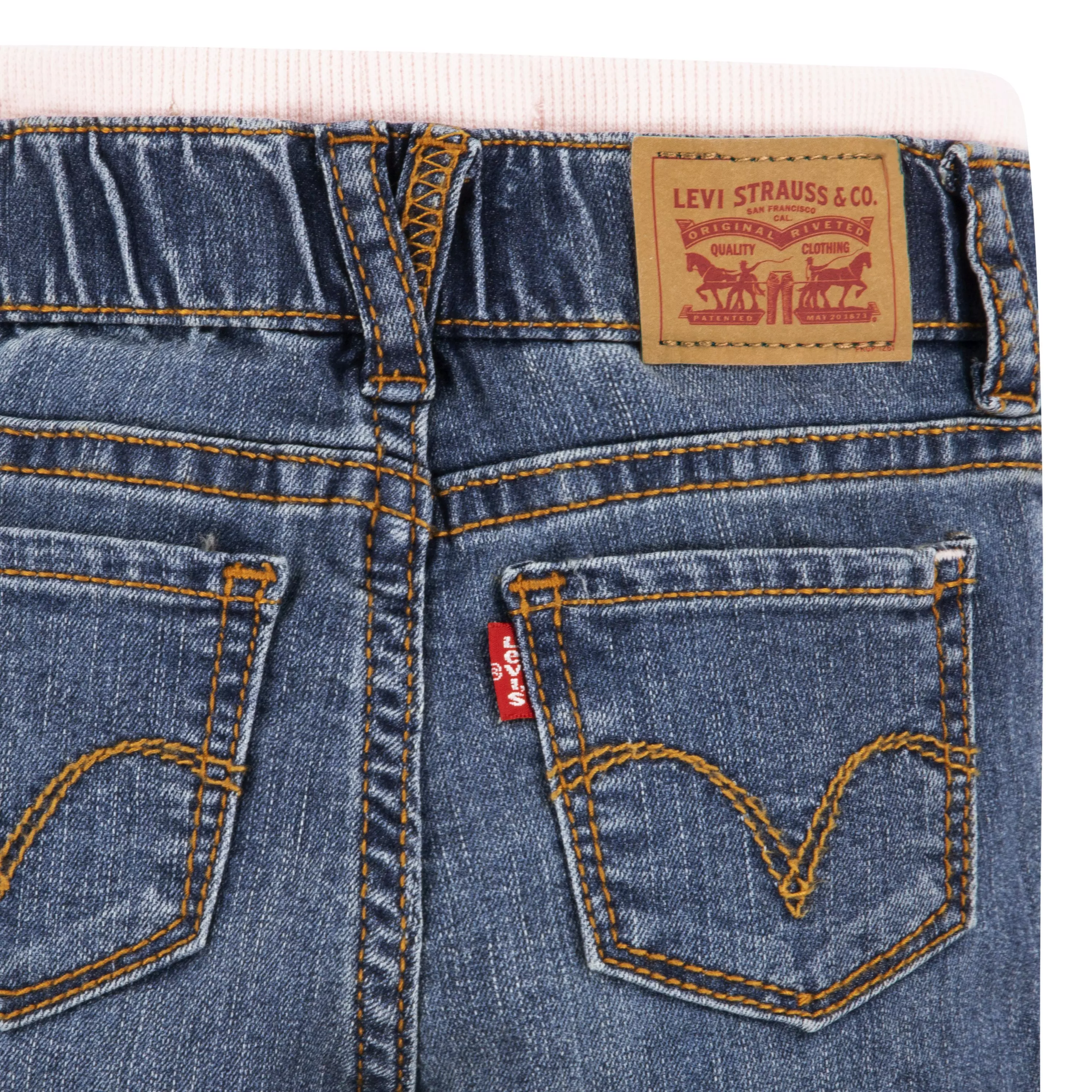 Levi's Infant Girls' Brandi Skinny Fit Murphy Blue Wash Denim Jeans - BLUE