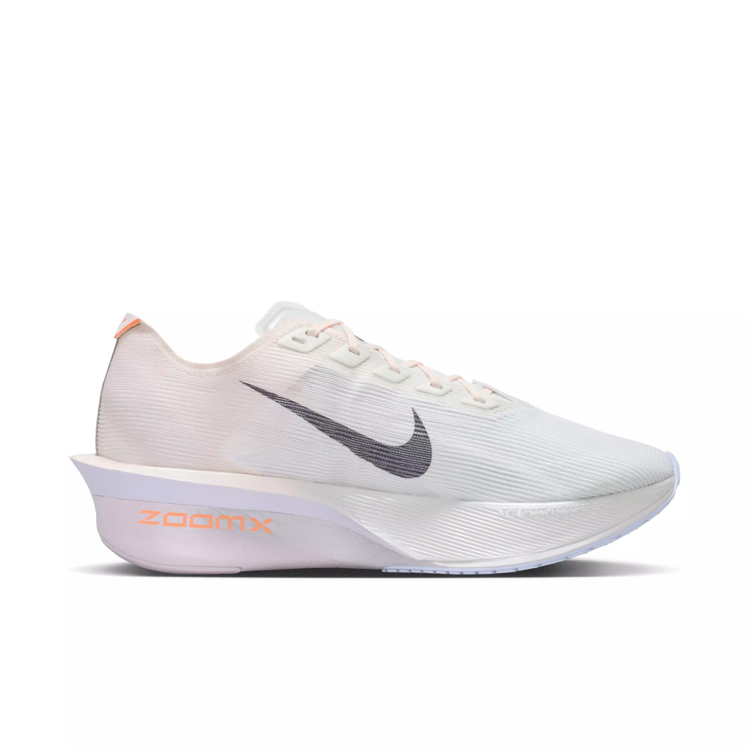Nike Vaporfly 4 "Barely Green/Chalk/Hyper Crimson/Purple Dynasty" Women's Running Shoe - GREEN/CHALK/CRIMSON/PURPLE