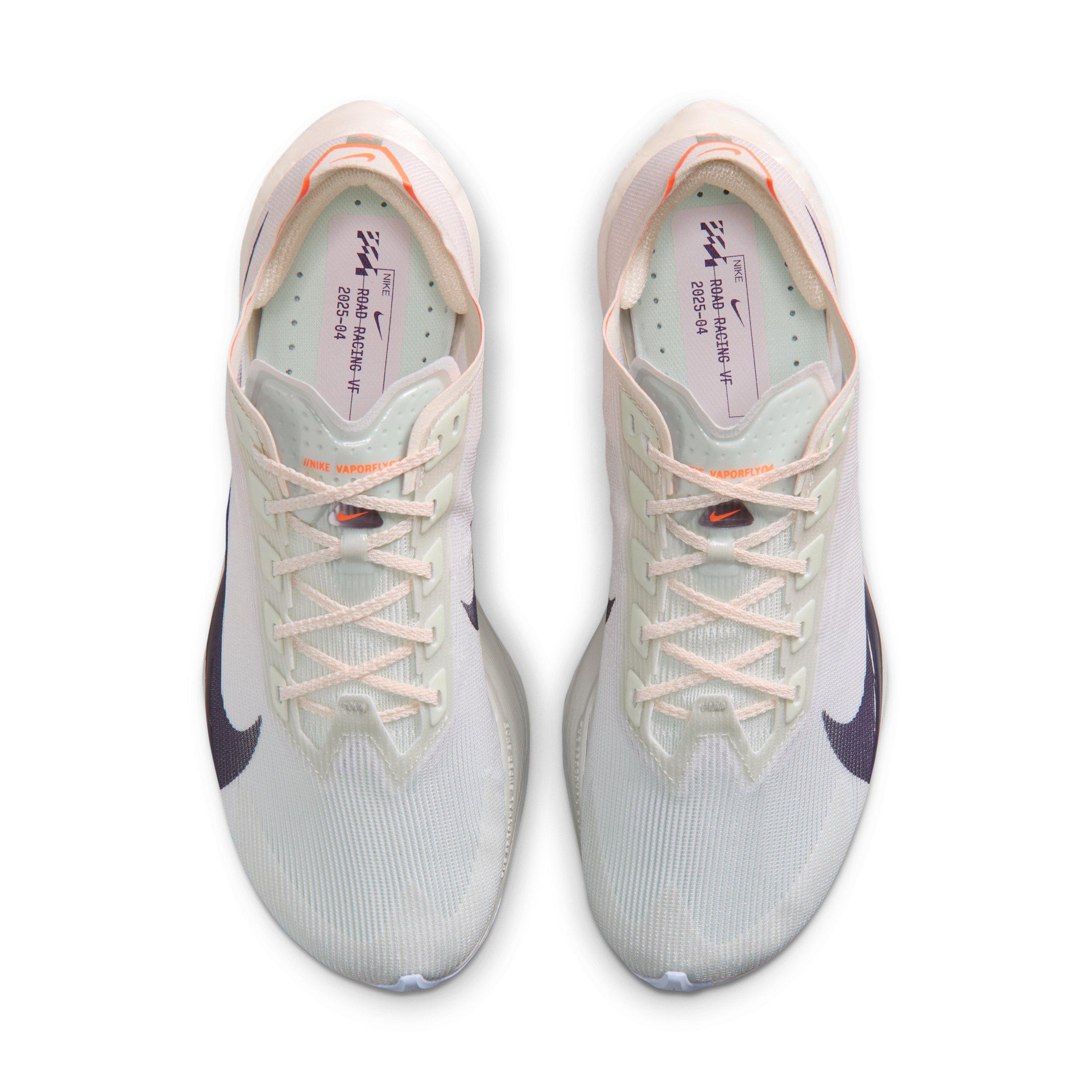 Nike Vaporfly 4 "Barely Green/Chalk/Hyper Crimson/Purple Dynasty" Women's Running Shoe - GREEN/CHALK/CRIMSON/PURPLE Thumbnail View 4