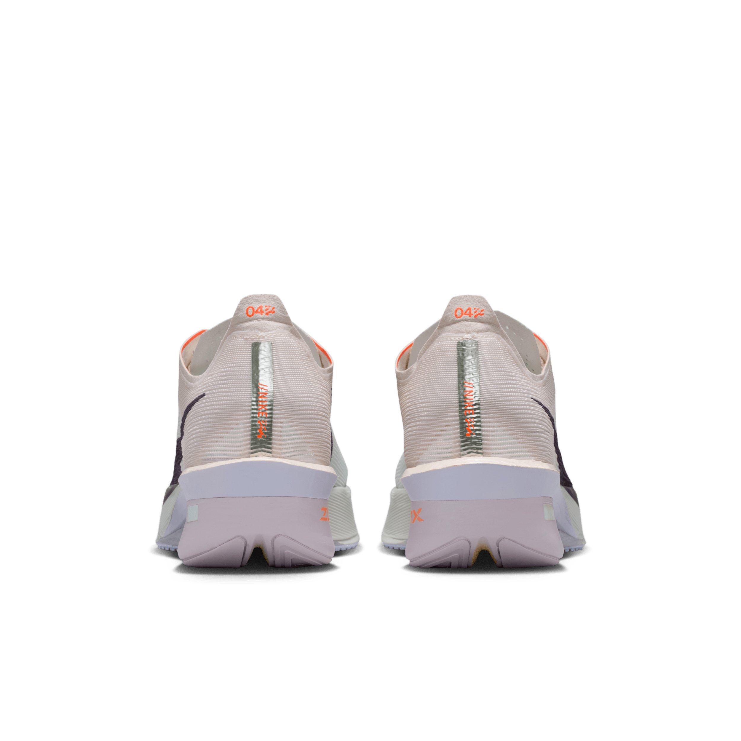 Nike Vaporfly 4 "Barely Green/Chalk/Hyper Crimson/Purple Dynasty" Women's Running Shoe - GREEN/CHALK/CRIMSON/PURPLE Thumbnail View 5