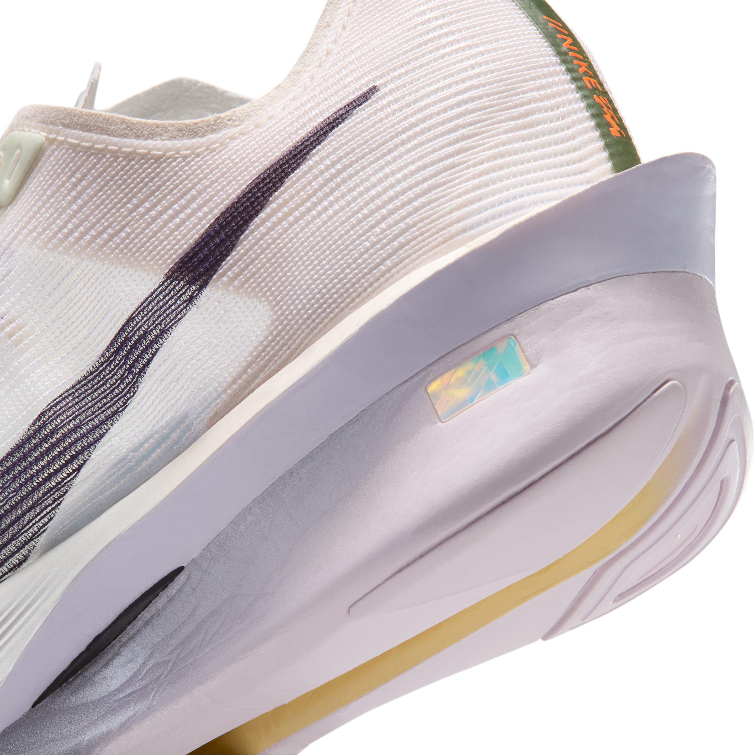Nike Vaporfly 4 "Barely Green/Chalk/Hyper Crimson/Purple Dynasty" Women's Running Shoe - GREEN/CHALK/CRIMSON/PURPLE Thumbnail View 8